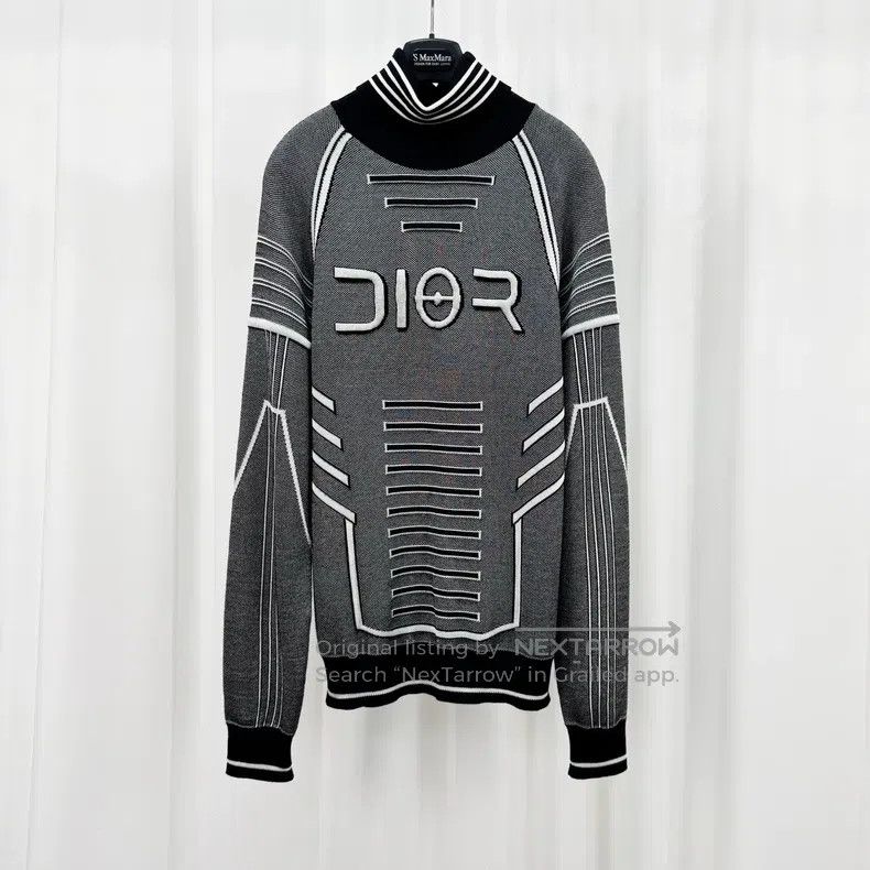 Dior Dior Kongshanji co-branded embroidered letter knitted long Size US L / EU 52-54 / 3 - 1 Thumbnail