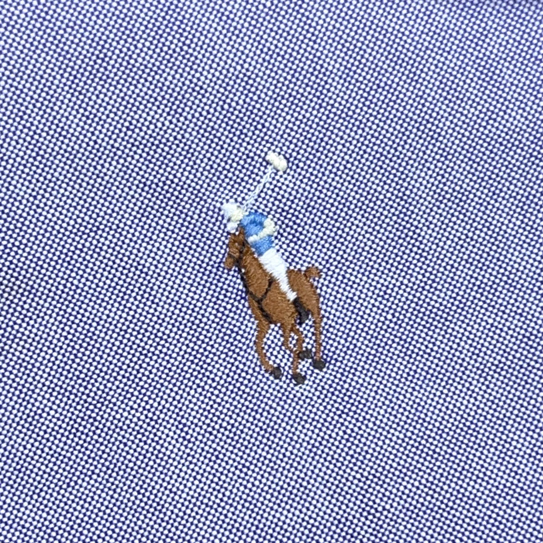 Ralph Lauren VINTAGE Ralph Lauren Shirt Men XL Purple Button Up Yarmouth Oxford Cloth 17.5 36 Flesh * Size US XL / EU 56 / 4 - 4 Thumbnail
