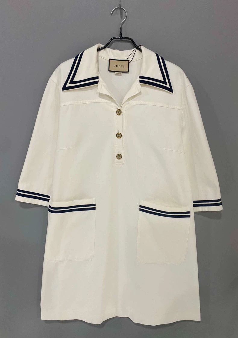 Gucci Gucci Size 50 Navy-style gold-button dress 2506-Nextarrow Size XL / US 12-14 / IT 48-50 - 1 Thumbnail