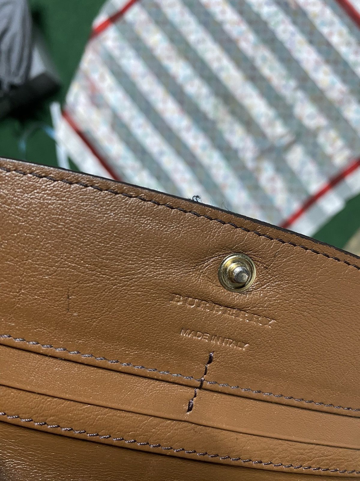 Burberry Burberry Beige plaid Long Wallet Preowned Size ONE SIZE - 4 Thumbnail