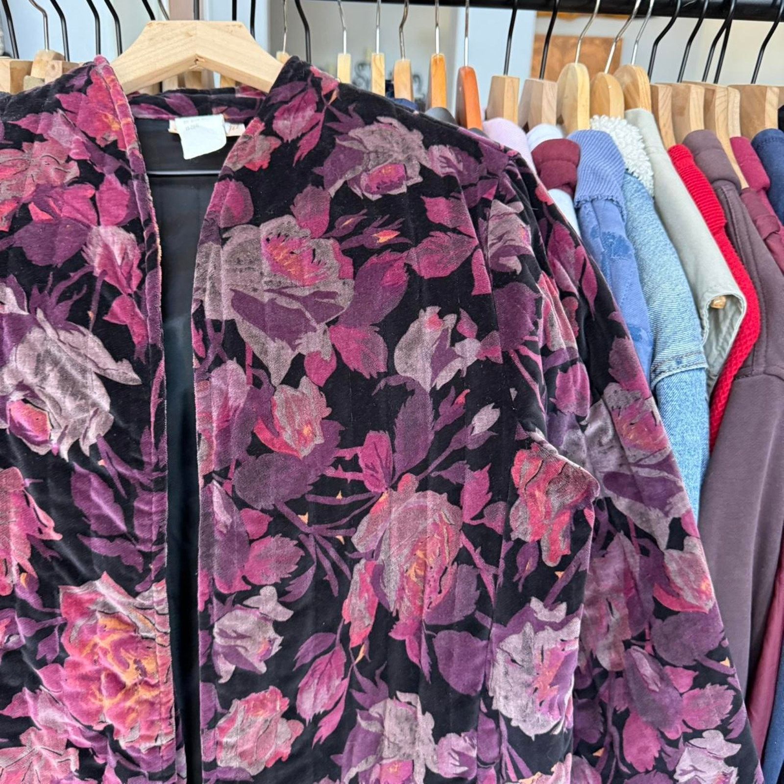 Other Vintage 90s Women's Soft Floral Jacket With Cute Design Size L / US 10 / IT 46 - 3 Thumbnail