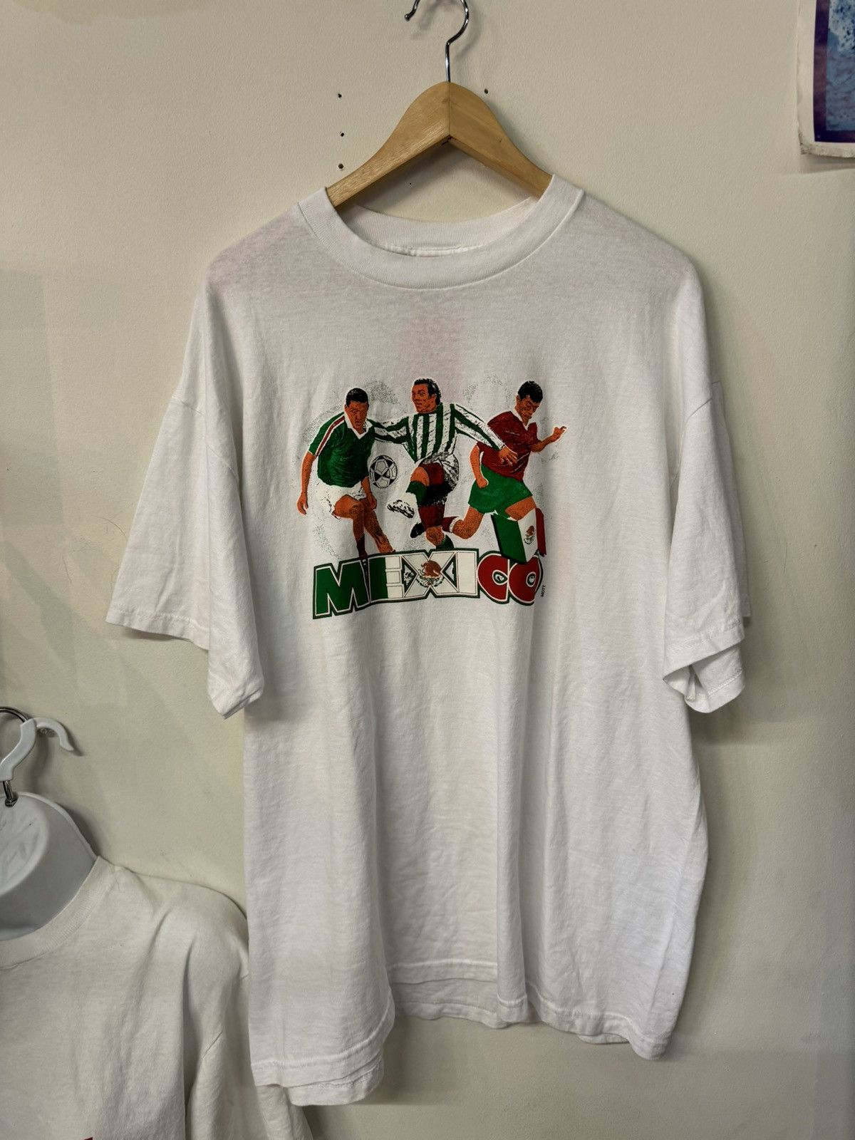 Vintage Vintage White Mexico Soccer Shirt Size US XL / EU 56 / 4 - 1 Preview