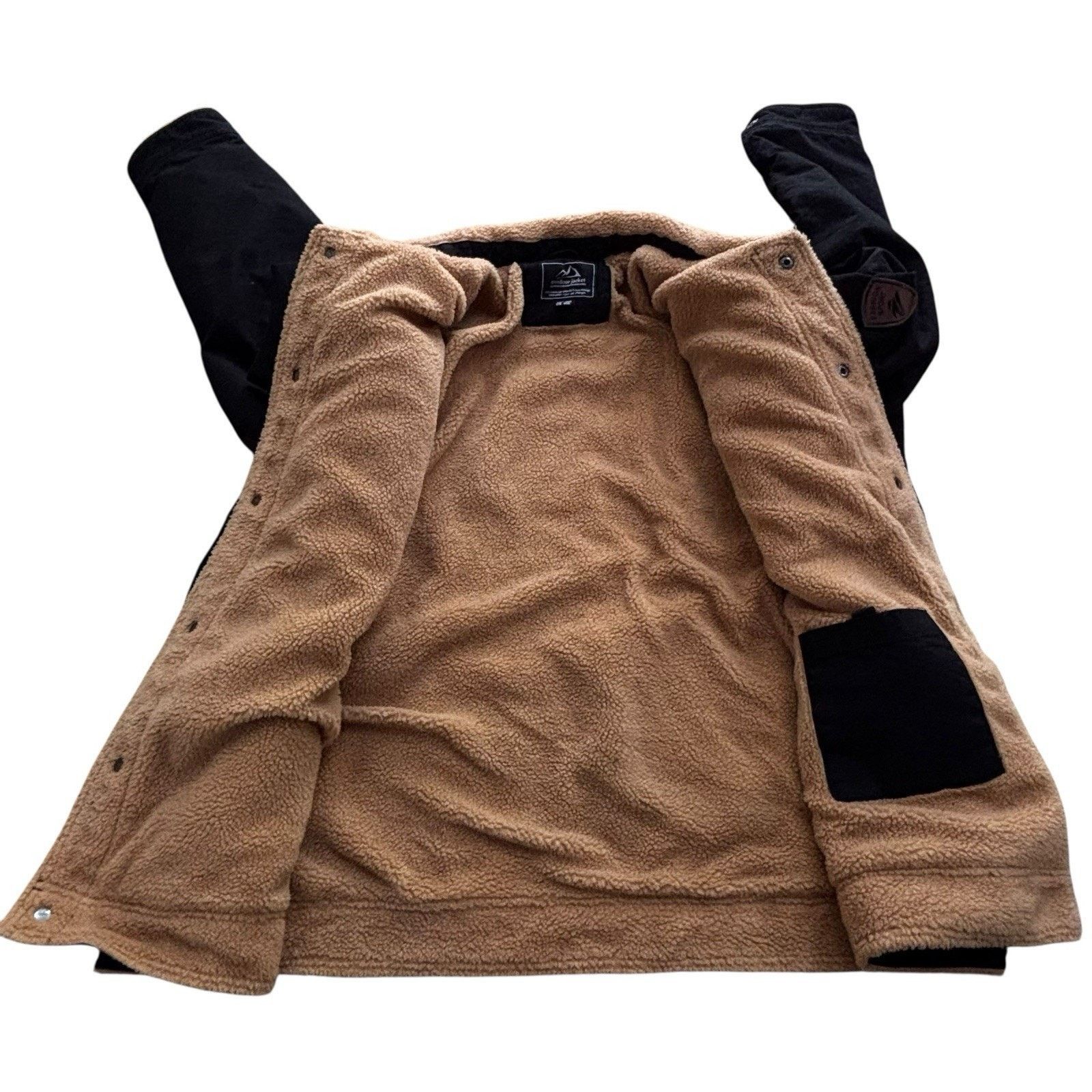 Other Black Canvas Sherpa Lined Workwear Coat XXL - Outdoor Jacket Size US XXL / EU 58 / 5 - 3 Thumbnail