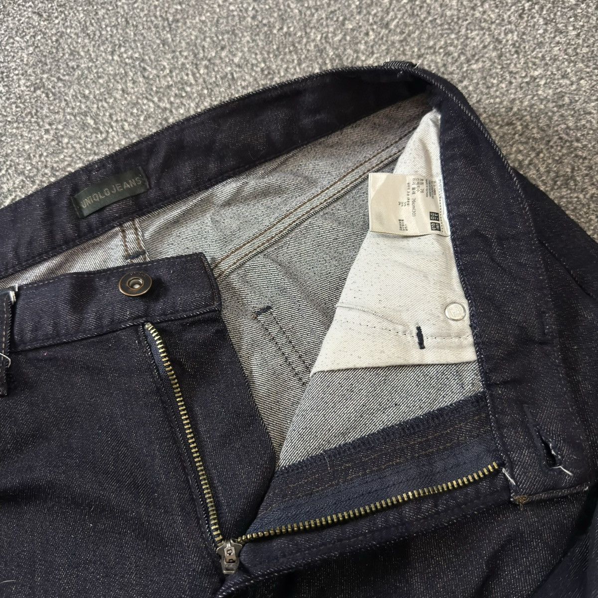 Jun Takahashi Japanese Denim Jersey Uniqlo High Rise Tappered Fit Archive Size US 30 / EU 46 - 13 Thumbnail