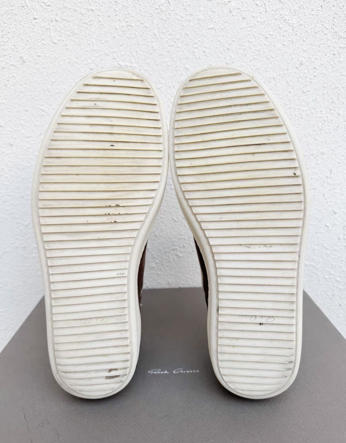 Rick Owens Rick Owens low-top brown white, earth tone Size US 8.5 / EU 41-42 - 8 Thumbnail