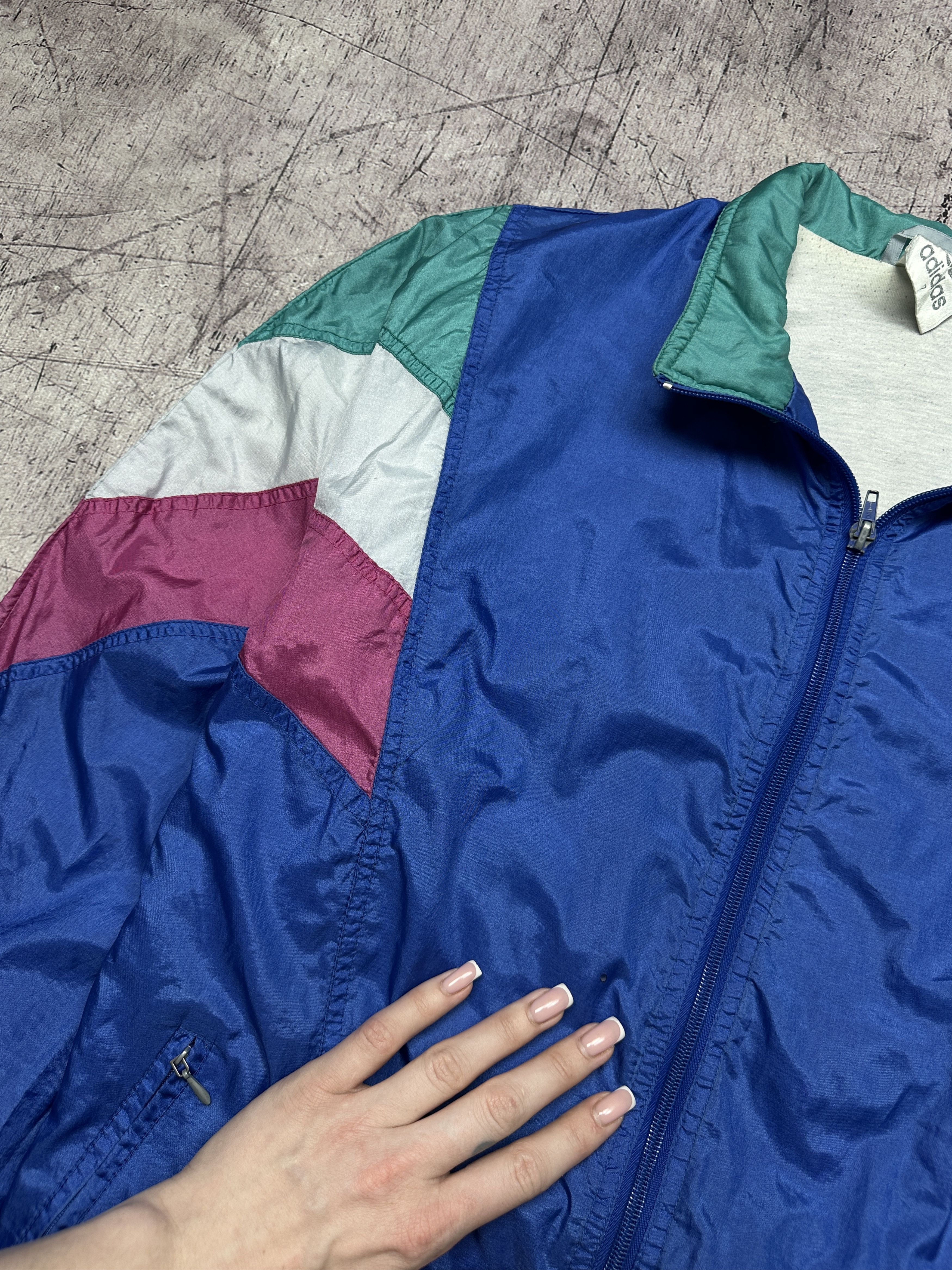 Adidas Adidas 90s Vintage Mens Nylon Track Top Jacket Size US XL / EU 56 / 4 - 4 Thumbnail