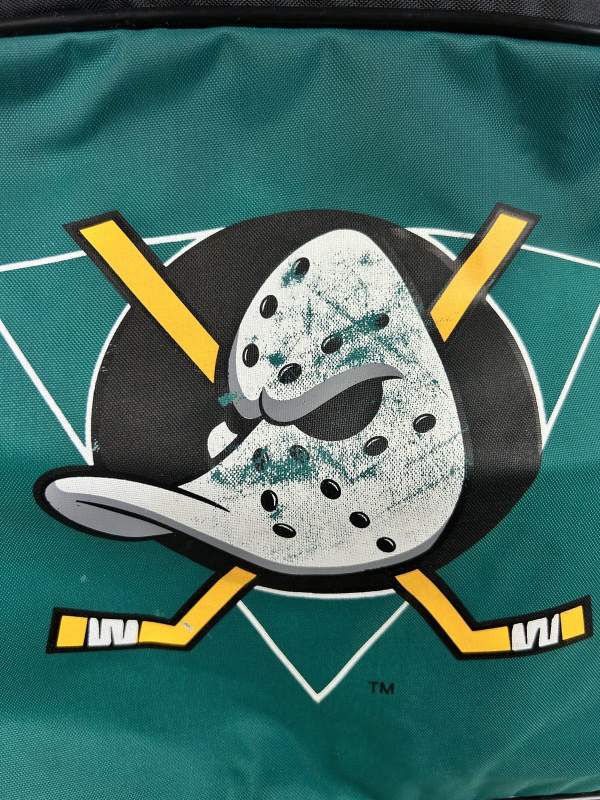 NHL 90s Vintage NHL Anaheim Mighty Ducks Backpack Bag Size ONE SIZE - 2 Thumbnail