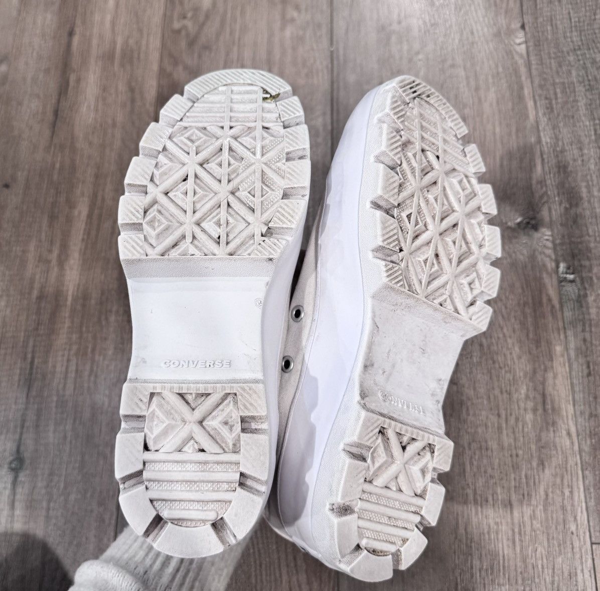 Converse High top white lugged converse Size US 5.5 / IT 35.5 - 5 Thumbnail