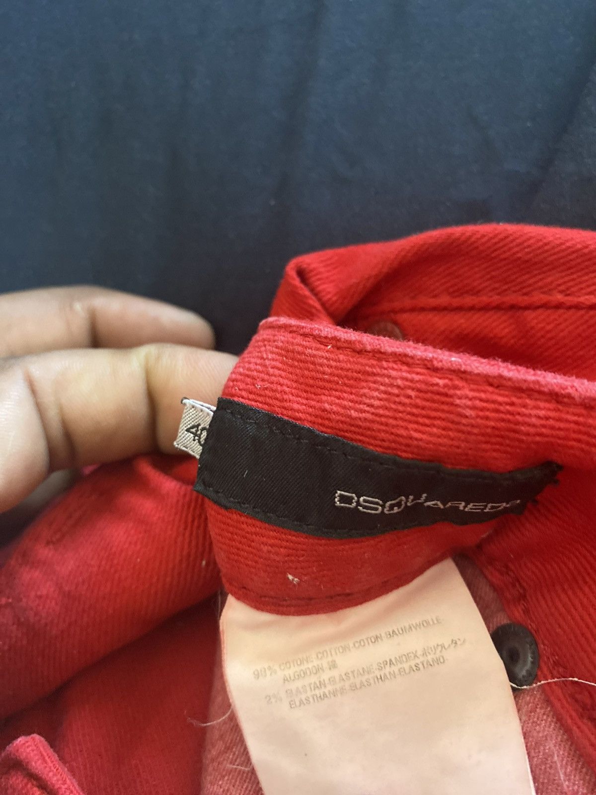 Dsquared2 Dsquared² Red Denim Jeans – IT 48 – Bold Color Size 32" / US 10 / IT 46 - 3 Thumbnail