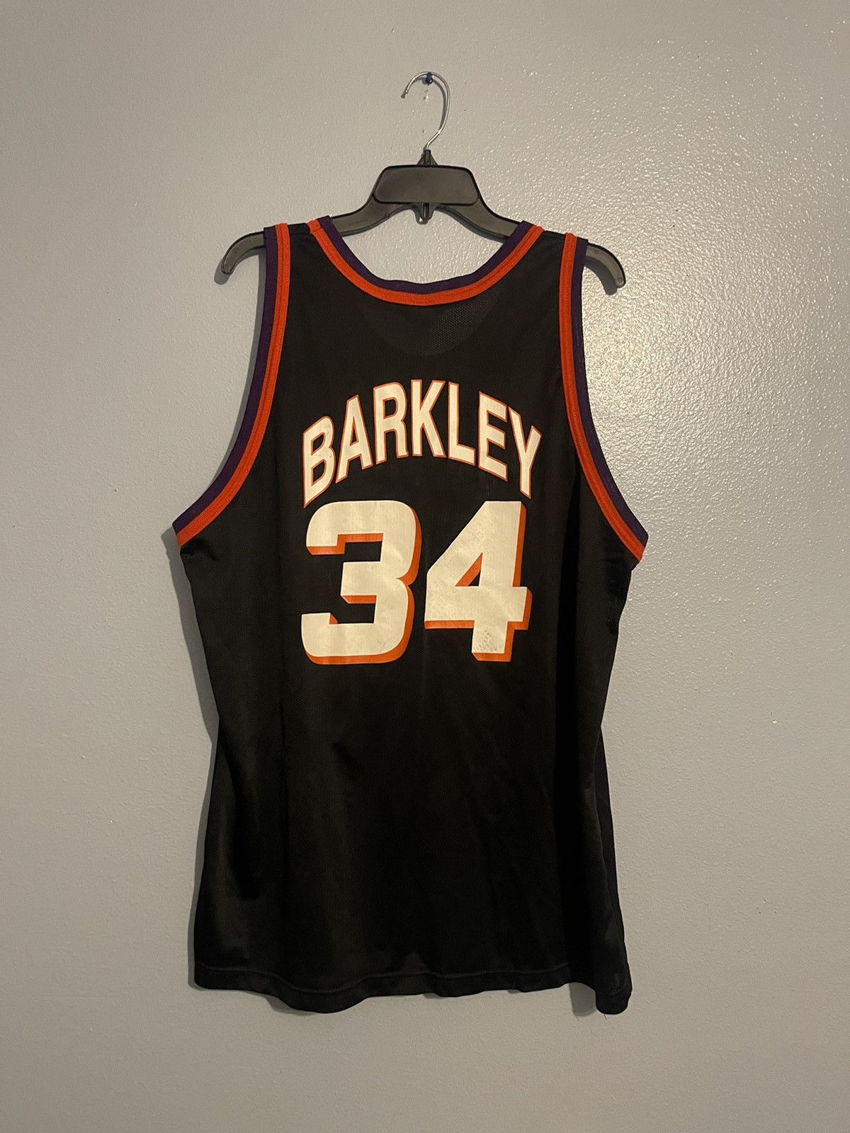 Champion × NBA × Vintage 90s Champion Charles Barkley Suns Jersey Size US XL / EU 56 / 4 - 2 Thumbnail