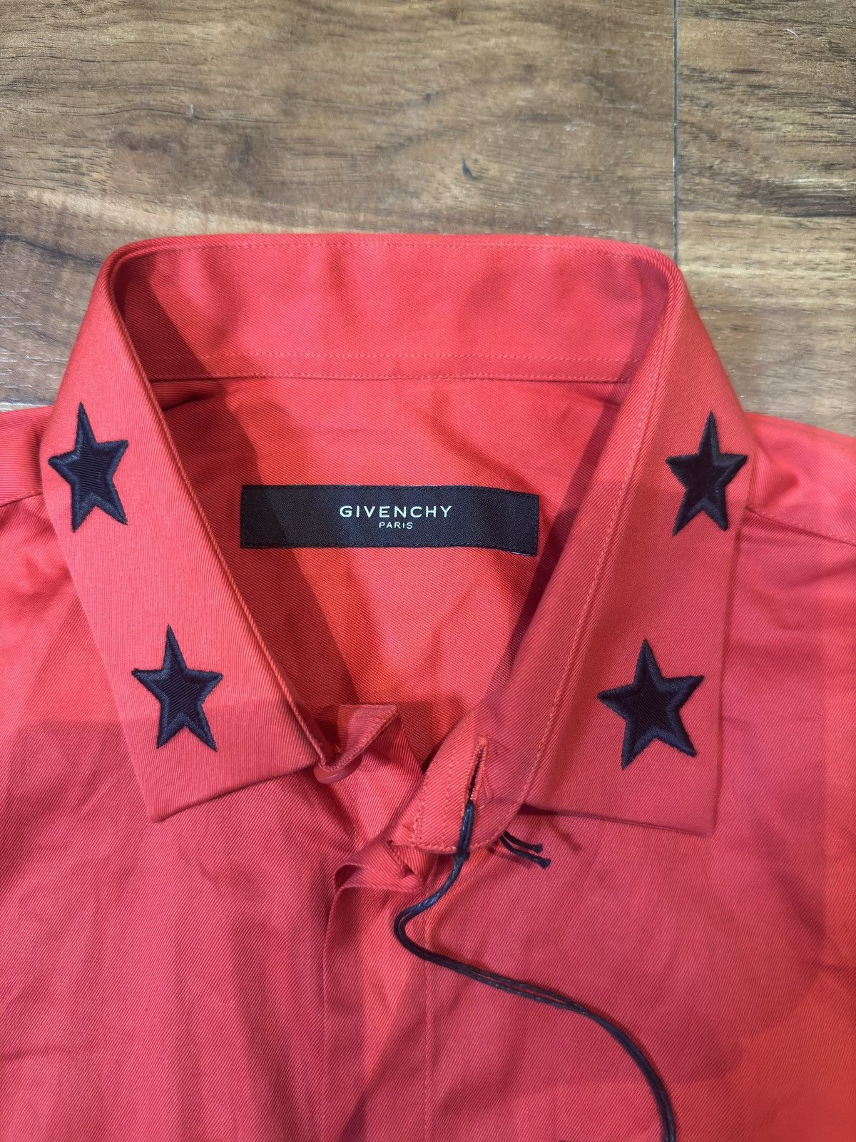 Givenchy Givenchy Embroidered Black Stars Button Shirt Size US XXS / EU 40 - 2 Thumbnail