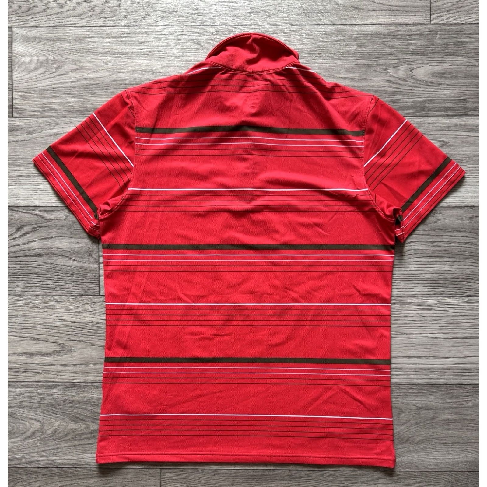 Nike Nike RF Striped Tennis Polo Shirt L Men Red 2012 Nike Template Roger Federer RF Striped Tennis Polo Shirt Size L Mens Size US L / EU 52-54 / 3 - 2 Thumbnail