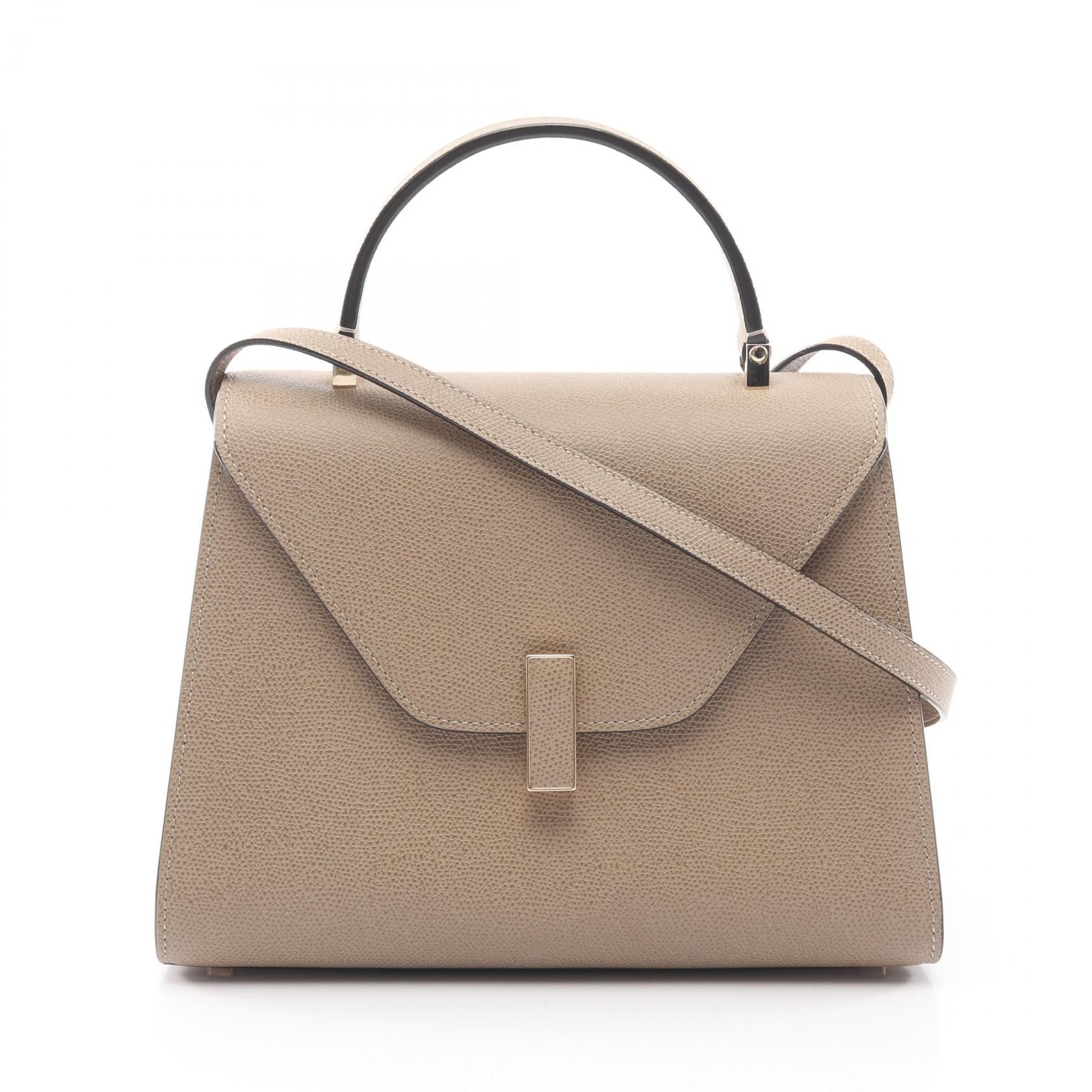 Valextra Valextra Valextra Iside medium 2way leather handbag Leather Handbag WBES0056028LOC99MO DUTY FREE for USA Size ONE SIZE - 1 Thumbnail