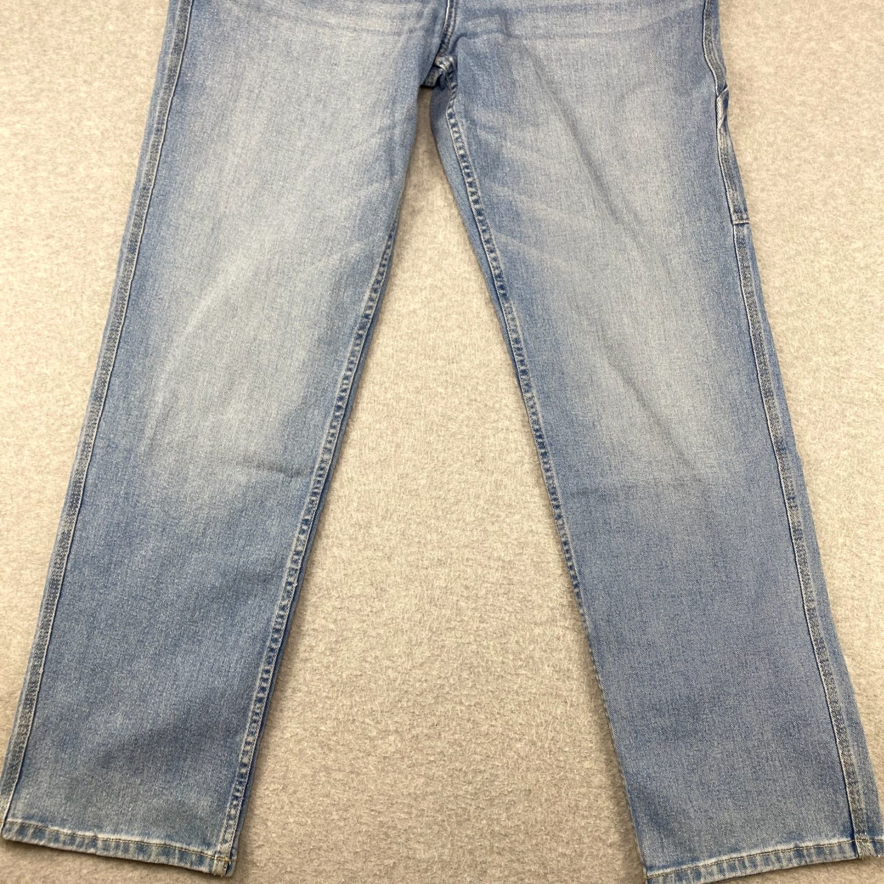 Essentials Amazon Essentials Jeans Mens 33X32 Blue Straight Leg Pockets Loose Fit Stretch A Jeans Size US 33 - 3 Thumbnail