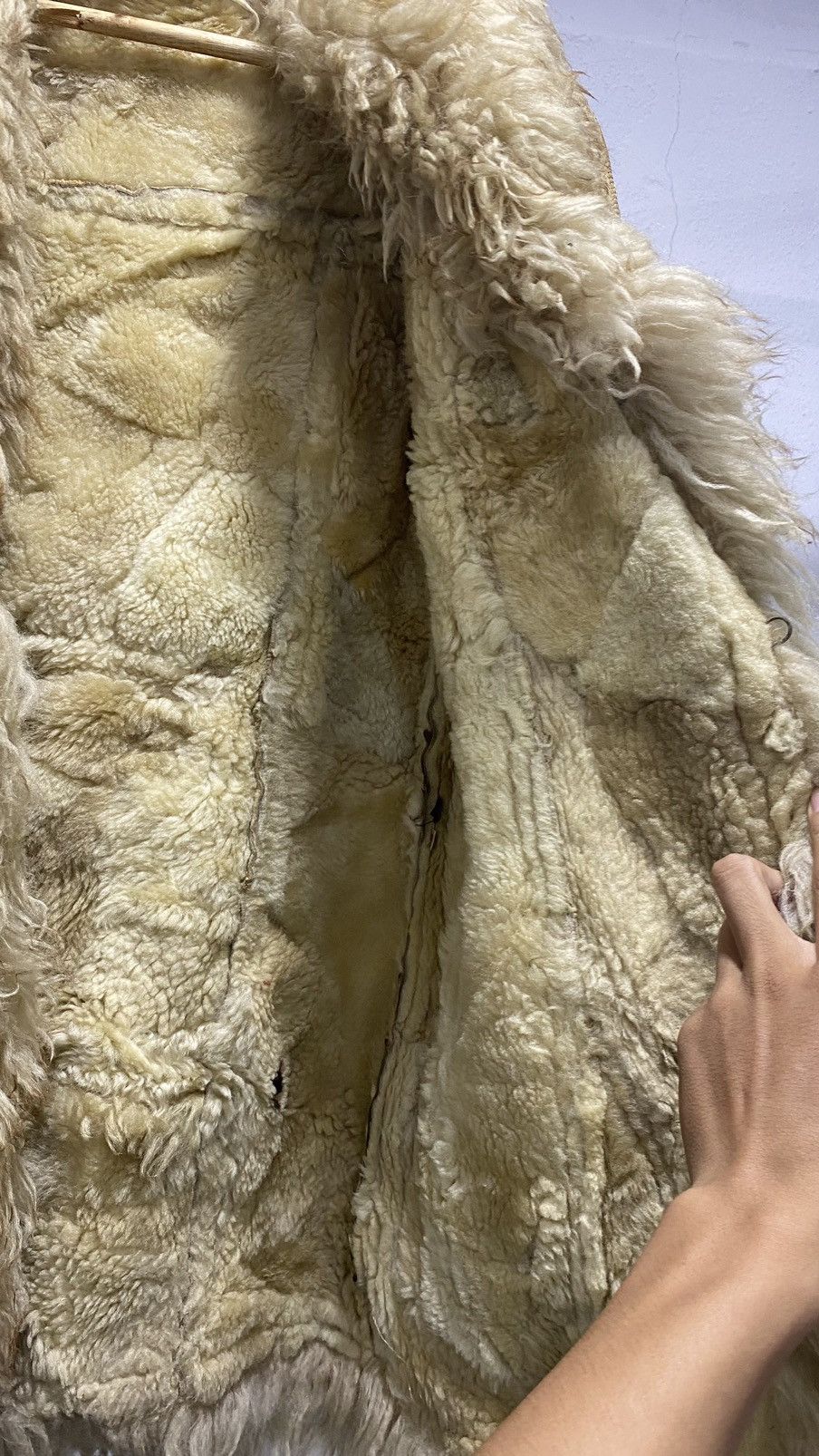 Vintage Grunge Suede Shaggy Winter Jacket