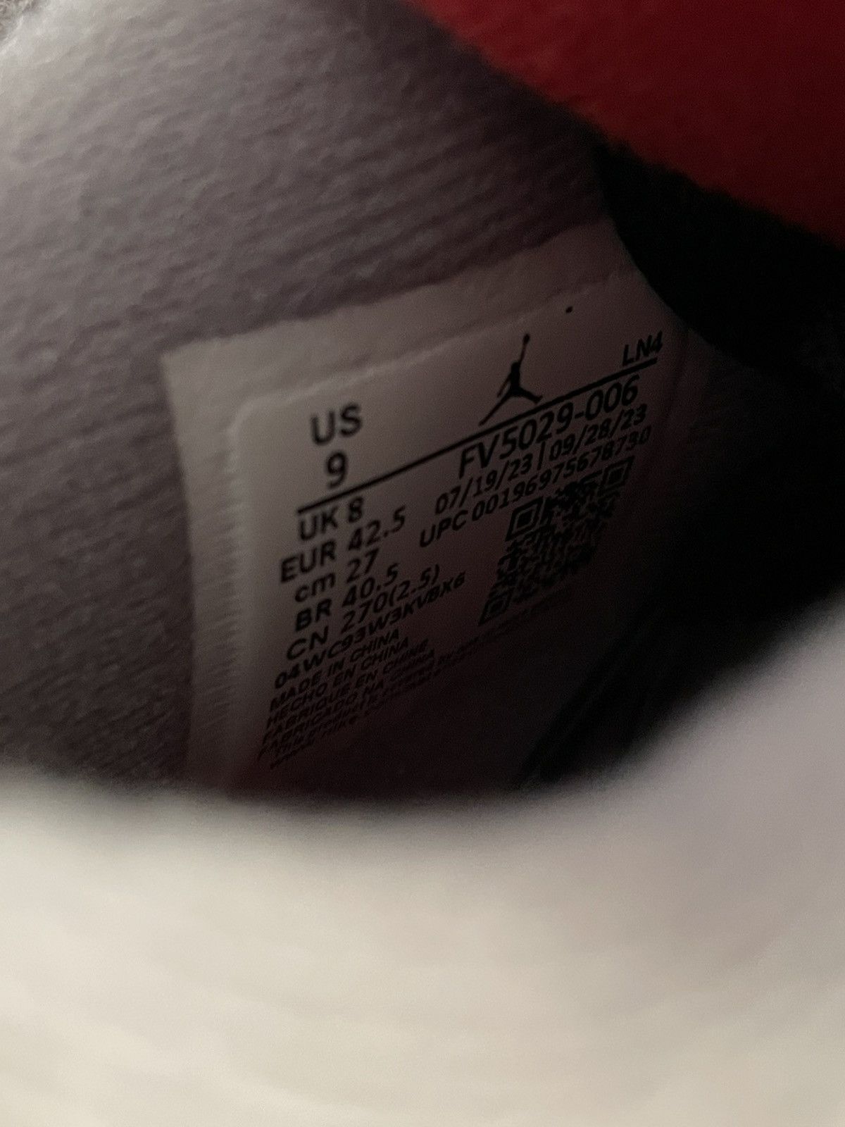 Jordan Brand Jordan 4 Bred Reimagined Size US 9 / EU 42 - 8 Thumbnail