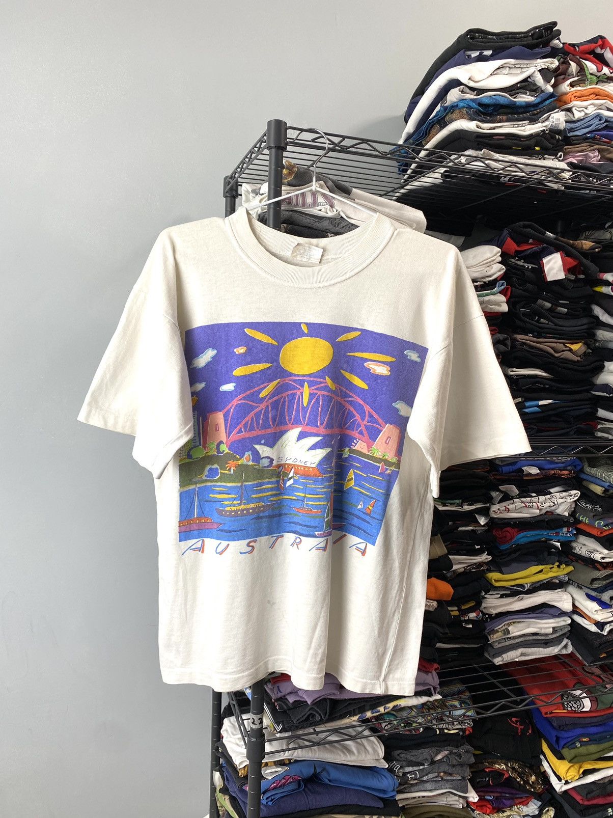 Vintage Vintage 1990’s Australia Art T Shirt Single Stitch Picasso Size US L / EU 52-54 / 3 - 1 Thumbnail