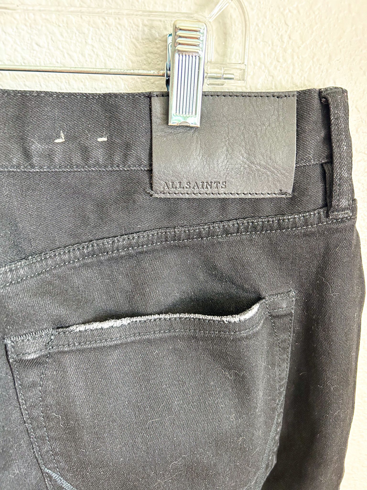 Allsaints Cigarette Skinny Fit Stretch Denim Jeans Size US 36 / EU 52 - 4 Thumbnail