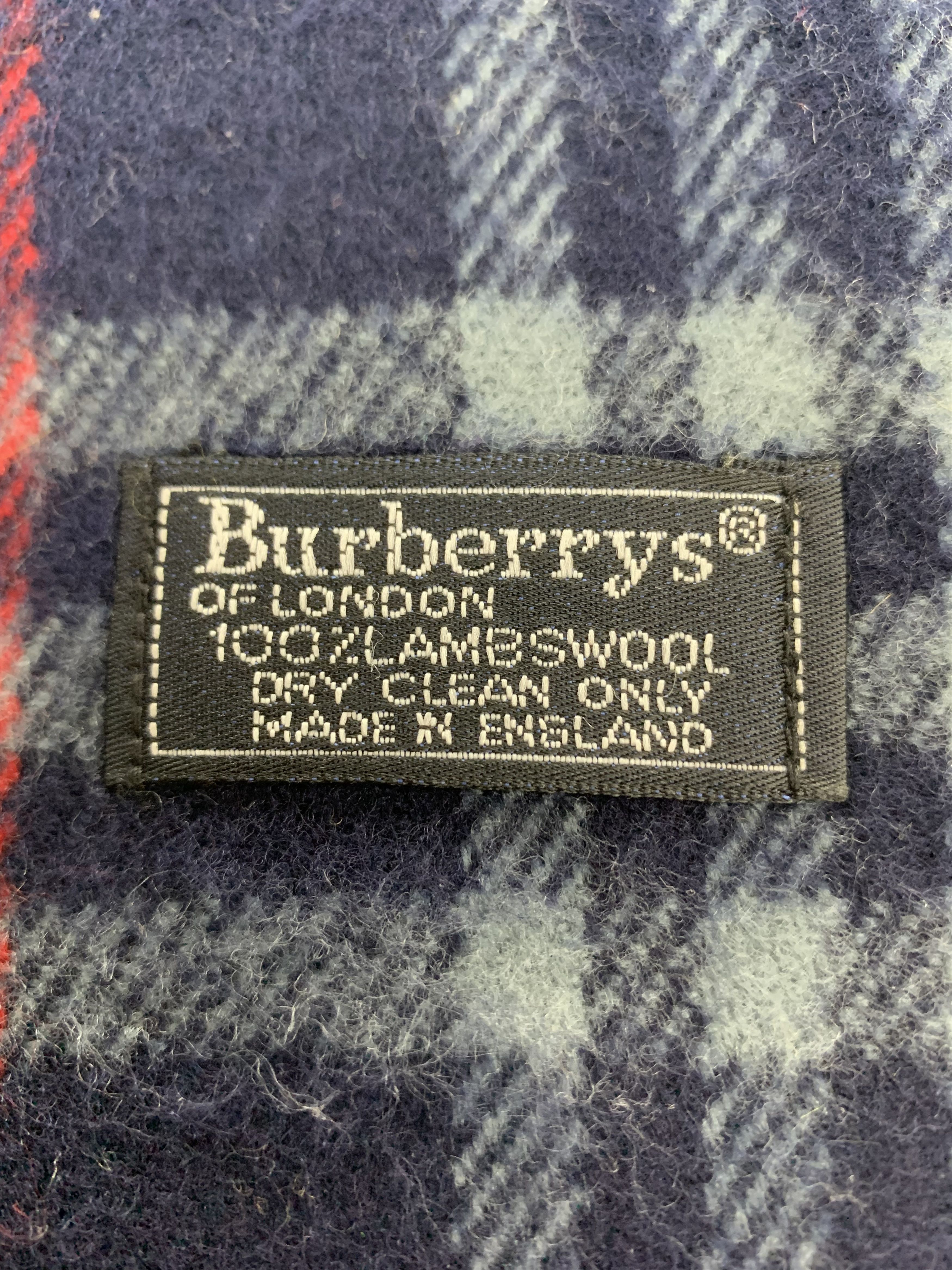 Burberry Vintage Burberrys Scarf Wool Muffler Neck Wrap BL3170 Size ONE SIZE - 4 Thumbnail