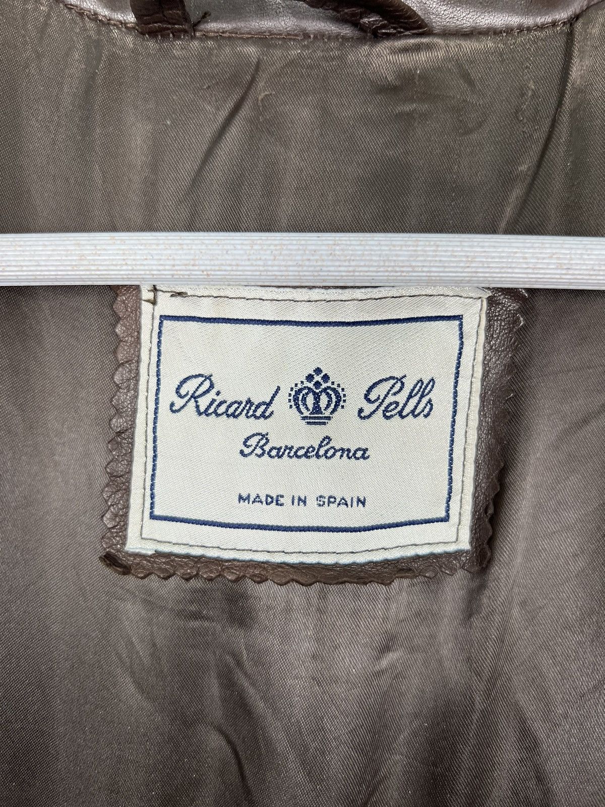 Designer 🔥 VINTAGE RICARD PELLS LEATHER JACKET MADE IN SPAIN Size US M / EU 48-50 / 2 - 13 Thumbnail