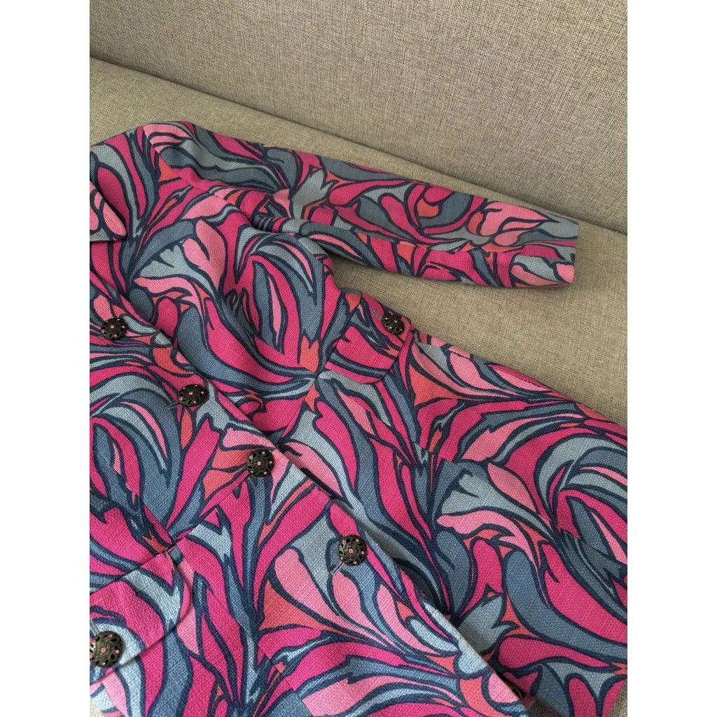 Dolce & Gabbana Dolce & Gabbana Floral Print Pink Blazer leopard Print IT42 Size M / US 6-8 / IT 42-44 - 4 Thumbnail