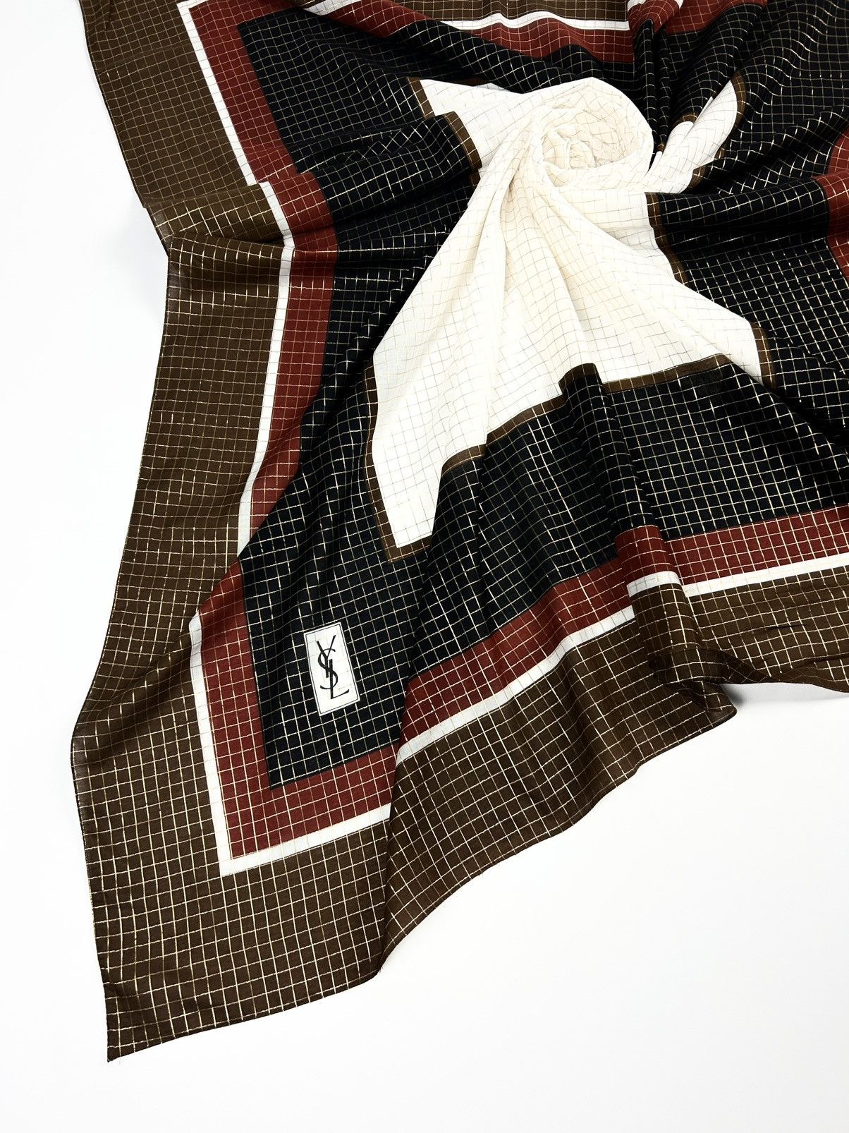 Christian Dior Monsieur × Hermes × Yves Saint Laurent Vintage Yves Saint Laurent handkerchief neckerchief Size ONE SIZE - 7 Thumbnail