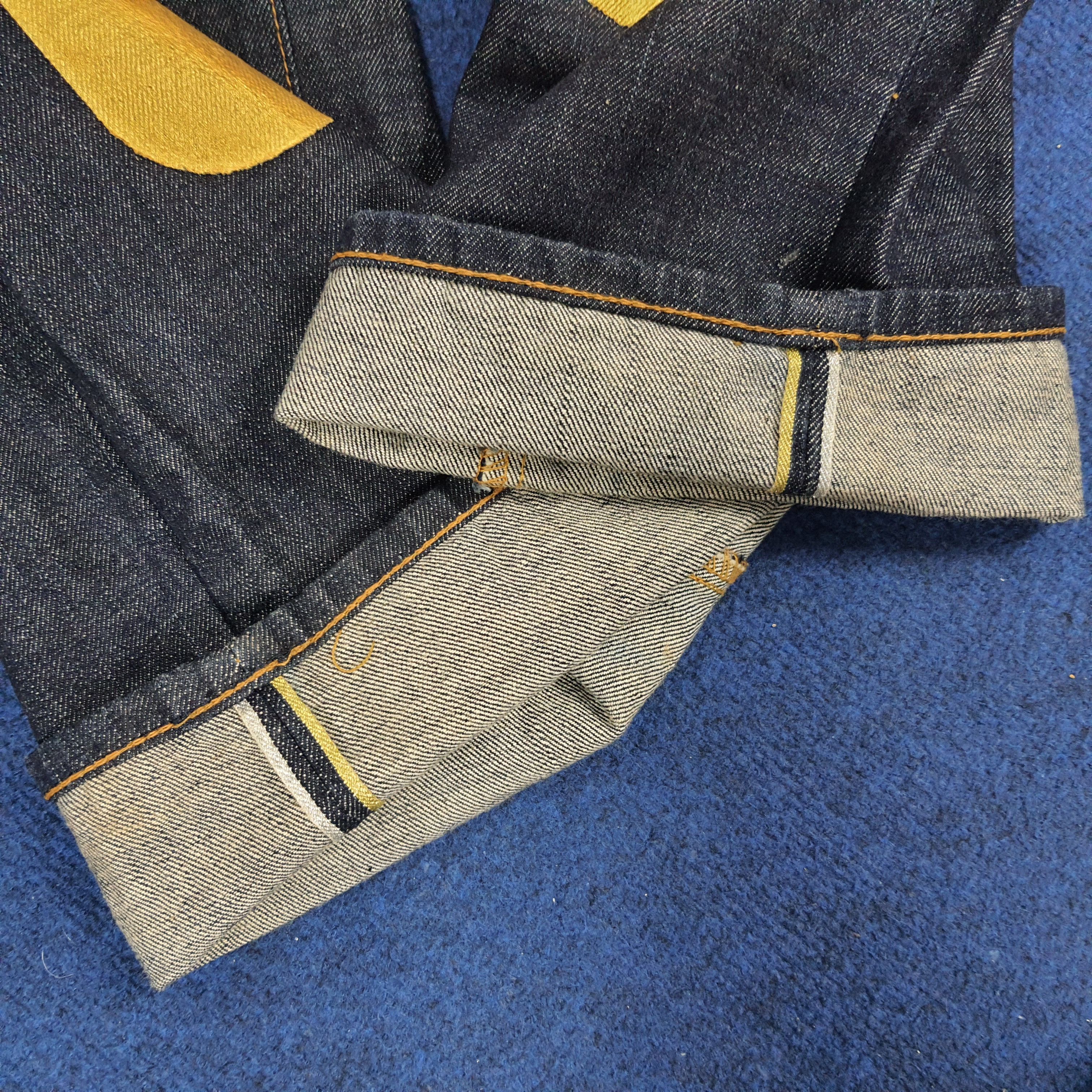 Japanese Brand × Vintage Vintage Evisu Japanese Brand Custom Gold Daicock Jeans Size US 31 - 20 Thumbnail