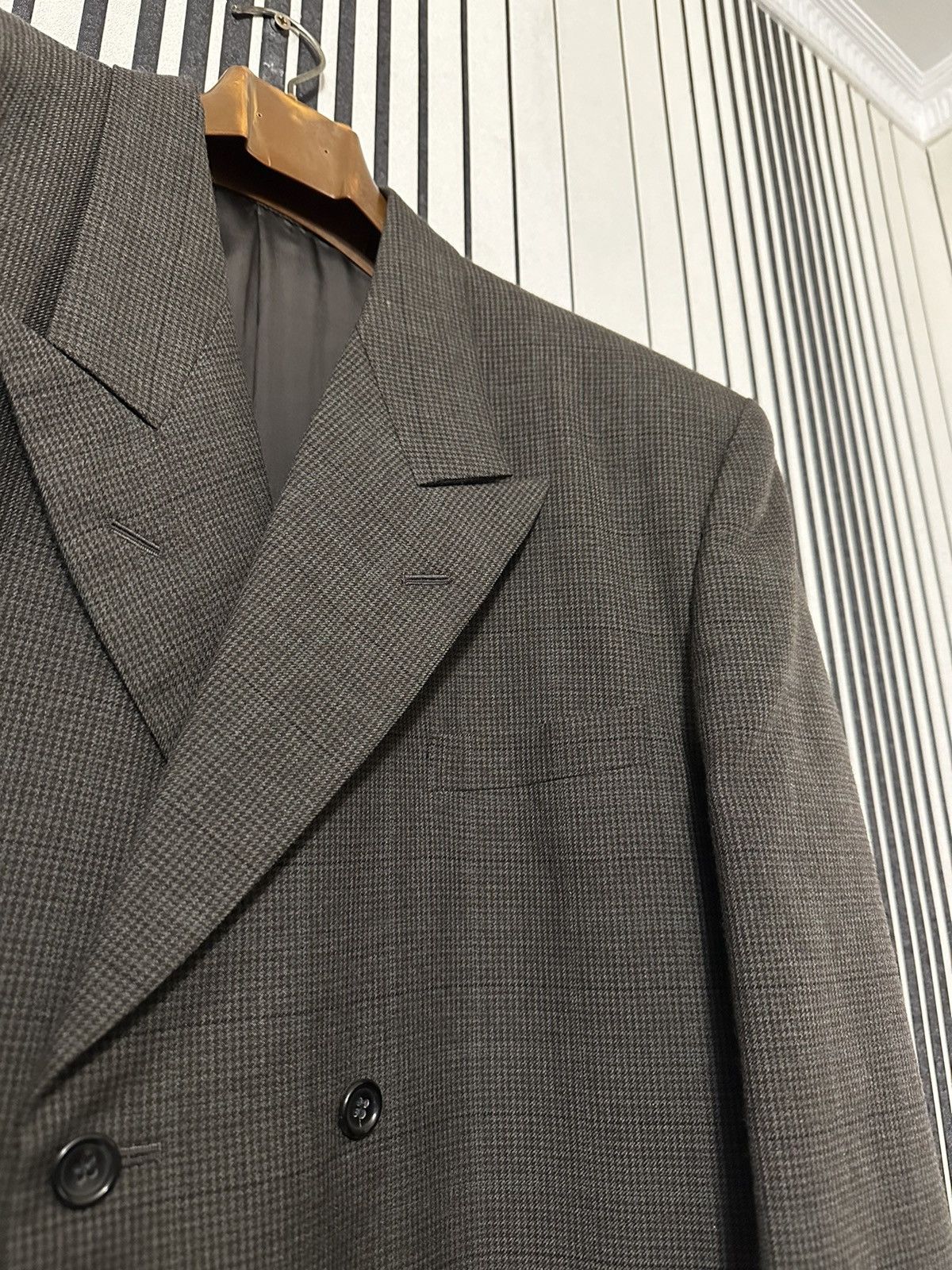 Comme des Garcons A/W89 Comme des Garcons Plaid Brown/Gray Luxury Wool Suit Size 48R - 8 Thumbnail