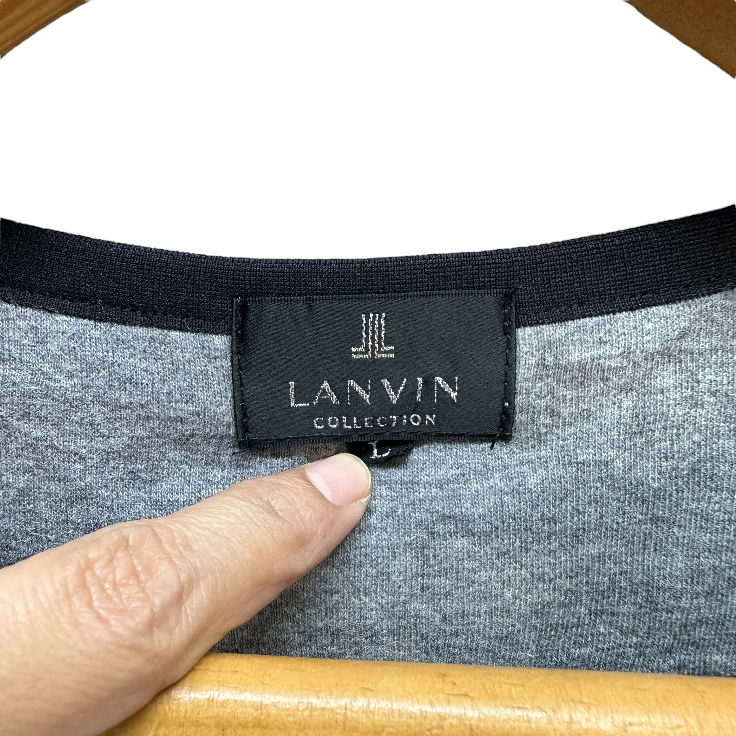 Lanvin LANVIN Collection Big Logo Long Sleeve Shirt #A5-0137 Size L / US 10 / IT 46 - 6 Thumbnail