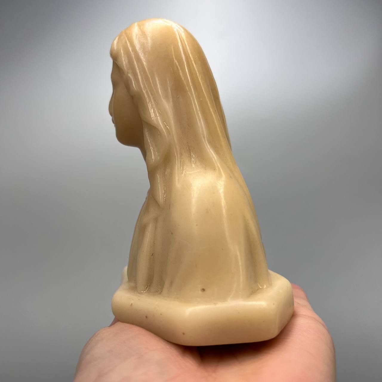 Vintage Vintage Christian Figurine Wax Bust Lady of Lourdesas Italy Size ONE SIZE - 2 Thumbnail