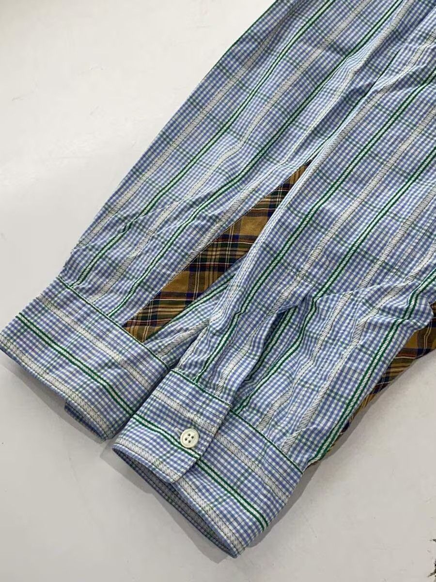 Comme des Garcons × Comme des Garcons SHIRT Patchwork Check Button Shirt - Comme Des Garcons Size US L / EU 52-54 / 3 - 3 Thumbnail