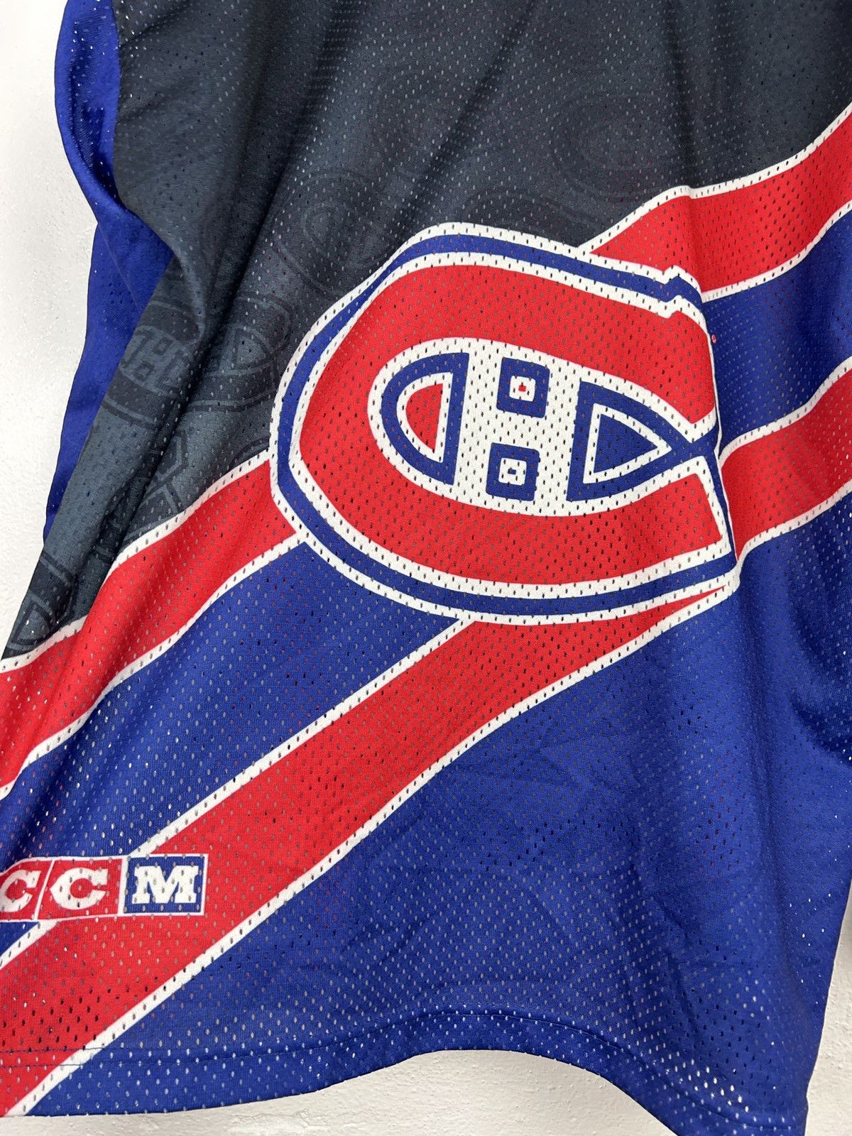 Ccm 80s Vintage Montreal Canadiens Maska AOP NHL Jersey Size US XL / EU 56 / 4 - 6 Thumbnail