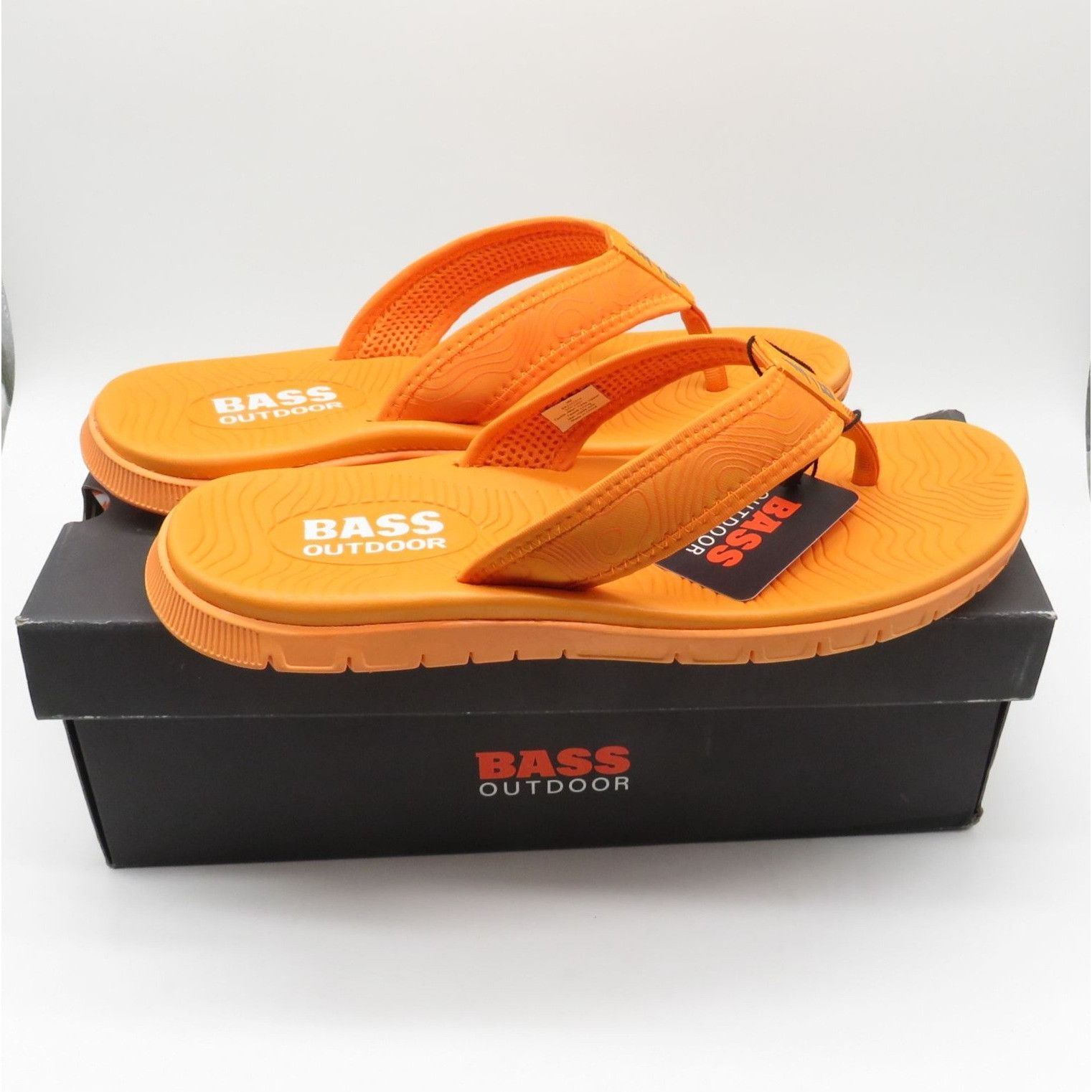 Other Bass Outdoor Men's Orange Flip-Flops Comfortable Durable Siz Size US 9 / EU 42 - 1 Thumbnail