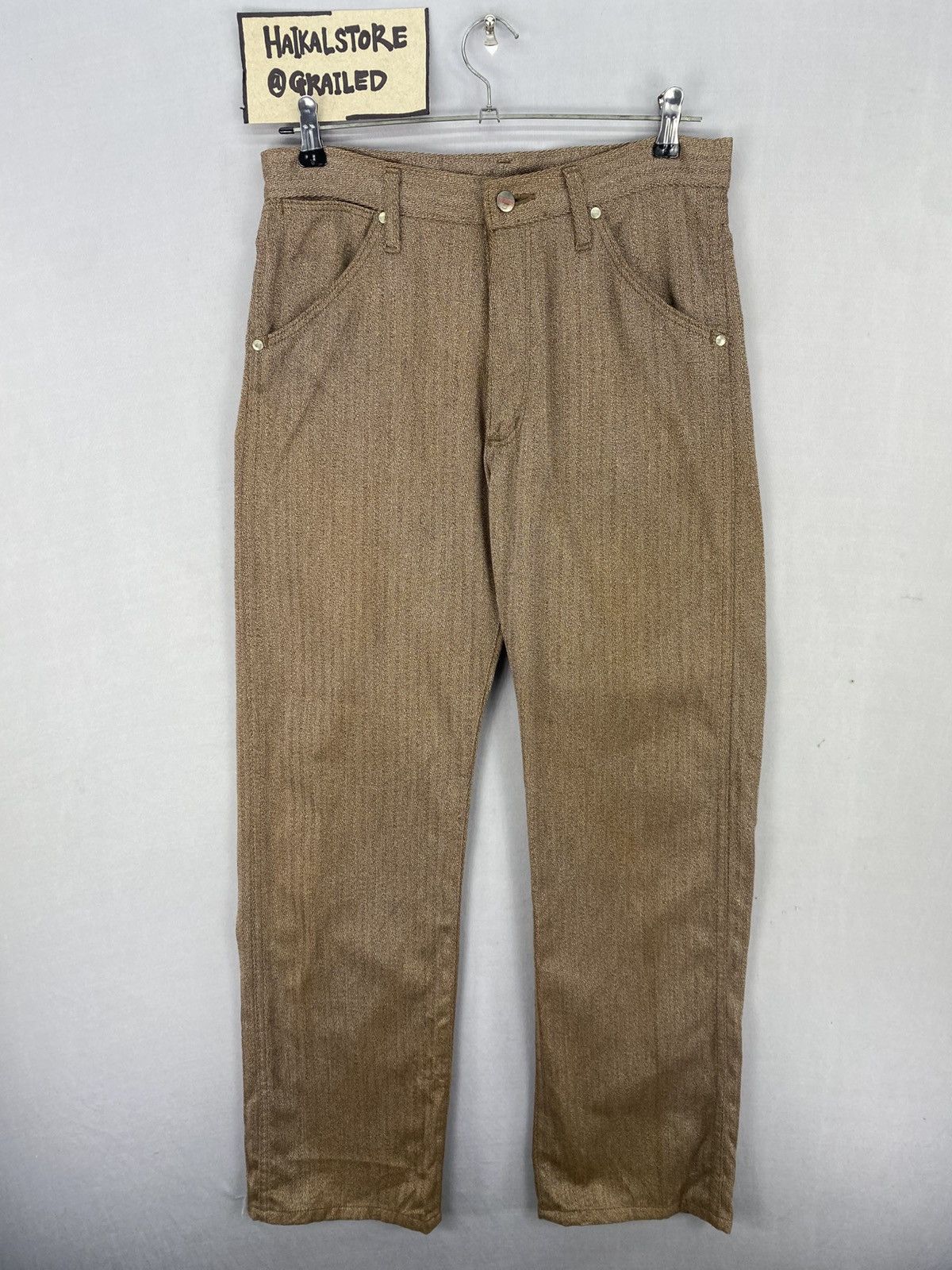 Japanese Brand Vintage 90’s Maverick Herringbone Twill Casual Pants Size US 31 - 1 Thumbnail