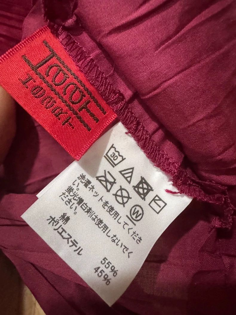 Issey Miyake Issey Miyake size:one size A high-end dark red basic shirt Size XS / US 0-2 / IT 36-38 - 5 Thumbnail
