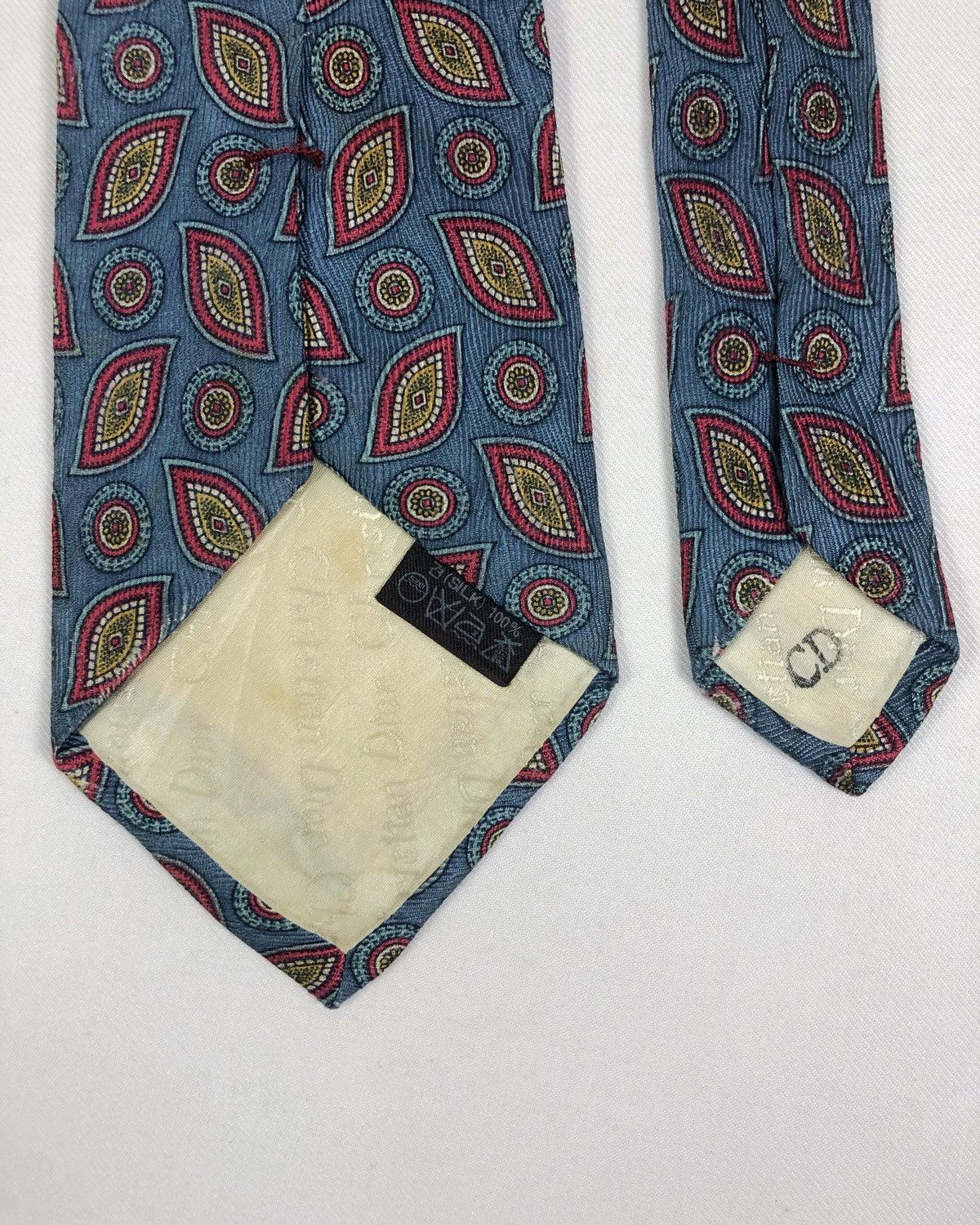 Christian Dior Monsieur Rare Vintage Christian Dior Monsieur Paisley Silk Tie Size ONE SIZE - 6 Thumbnail