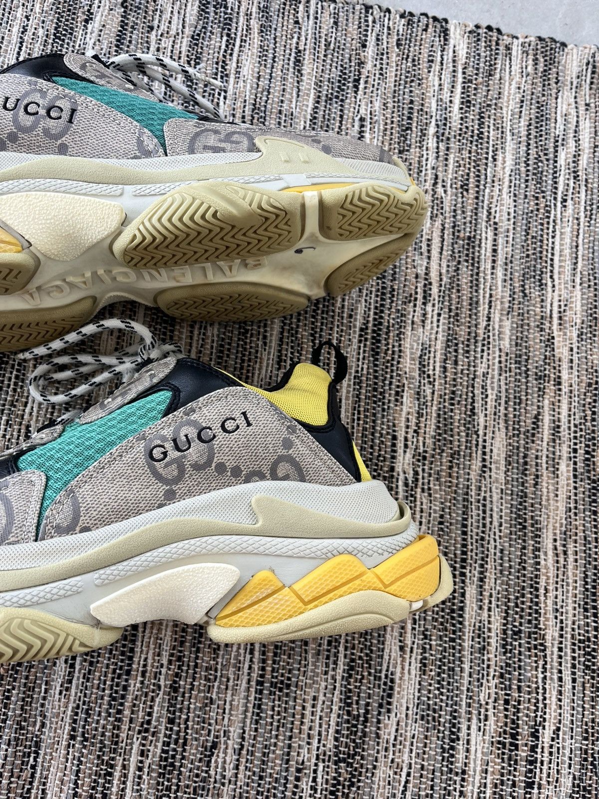 Balenciaga × Gucci Rare Balenciaga Gucci Triple S Sneakers The Hacker Project Size US 9 / EU 42 - 8 Thumbnail