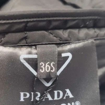 Prada Prada Black Quilted Logo Short Sleeve Dress . Size XXS / US 00 / IT 34 - 6 Thumbnail