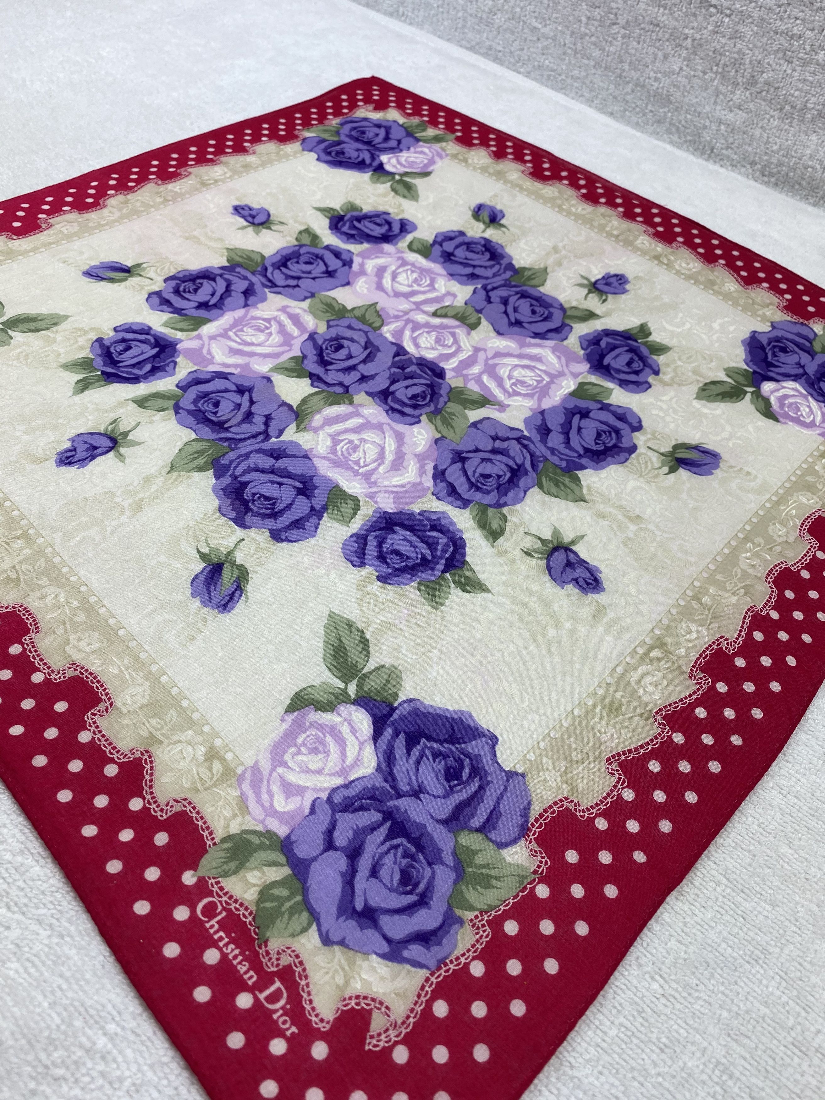 Vintage Christian DIor Handkerchief / Bandana / Neckerchief Size ONE SIZE - 4 Thumbnail