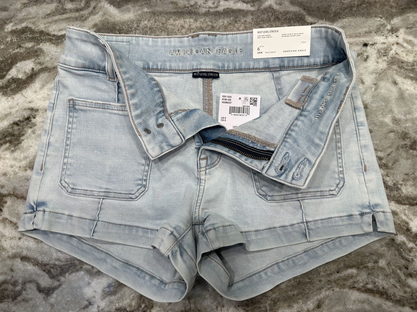 American Eagle Outfitters American Eagle High Rise Shortie Size 28" / US 6 / IT 42 - 3 Thumbnail