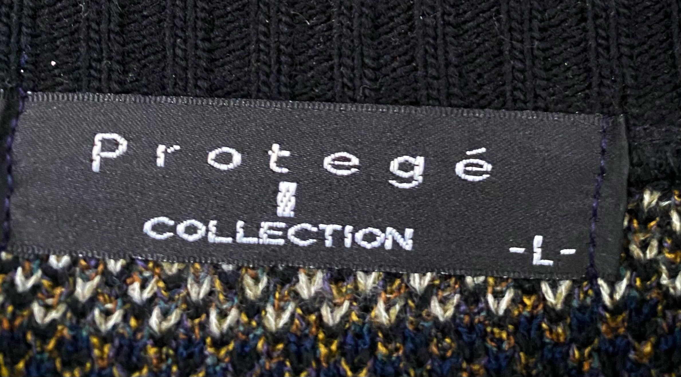 Protege 90’s Protege Geometric Patterned Knit Sweater Mens 2XL Size US XXL / EU 58 / 5 - 3 Thumbnail