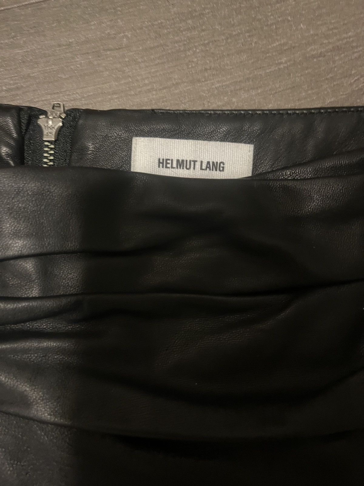 Helmut Lang leather helmut lang skirt Size 32" / US 10 / IT 46 - 2 Thumbnail