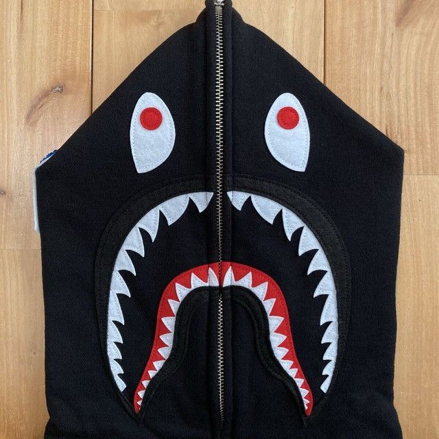 Bape BAPE WGM Shark full zip hoodie Black a bathing ape Size US M / EU 48-50 / 2 - 4 Thumbnail