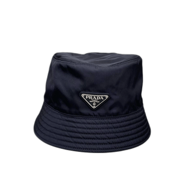 Prada Prada Black Bucket Hat Size S Size ONE SIZE - 1 Thumbnail