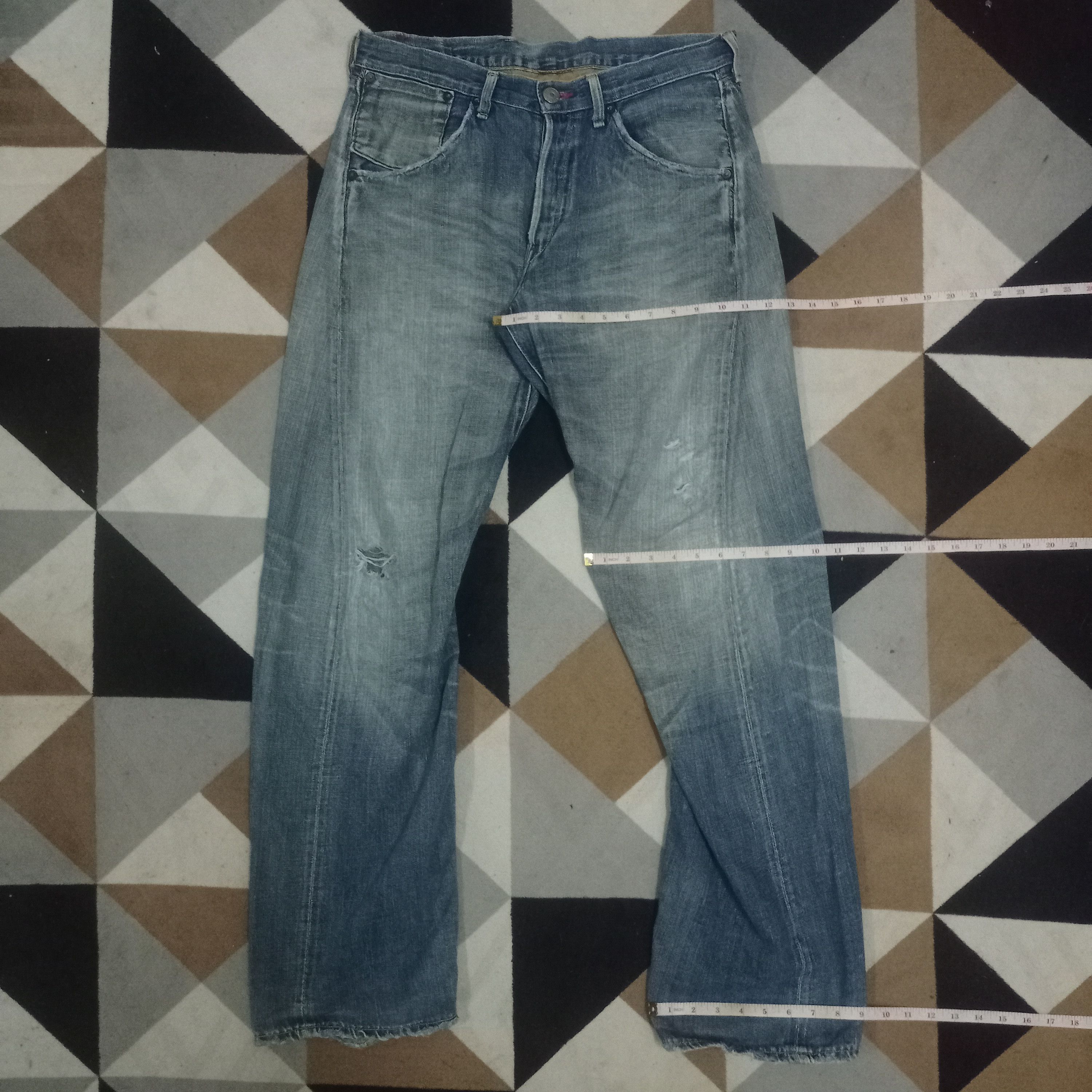 Levi's Vintage 90s Levis Japan Buckle Back Selvedge Baggy Jeans Size US 32 / EU 48 - 11 Thumbnail