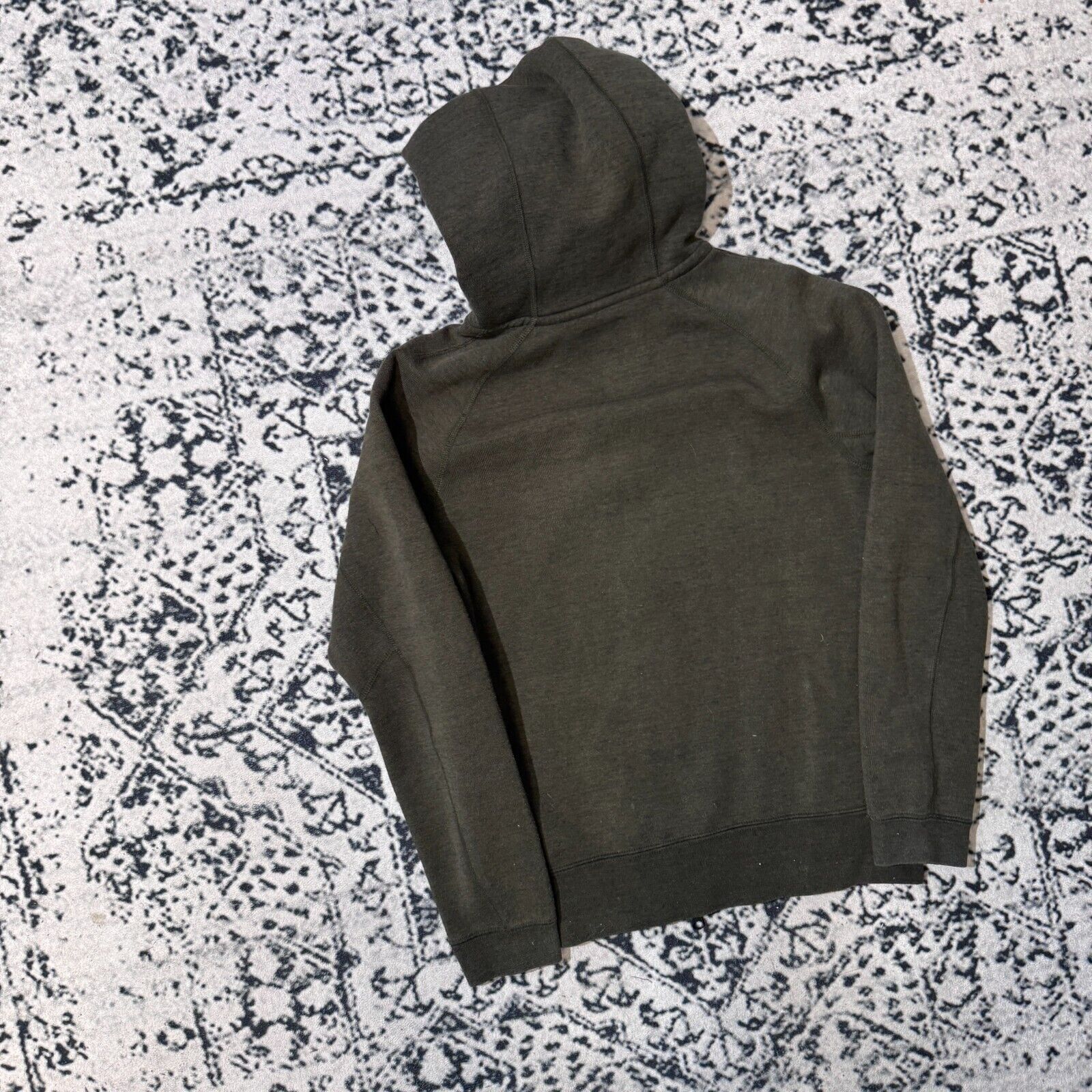 Nike × Vintage Vintage Nike Khaki Cotton Hoodie Size S Tech Fleece Drill Size US S / EU 44-46 / 1 - 10 Thumbnail