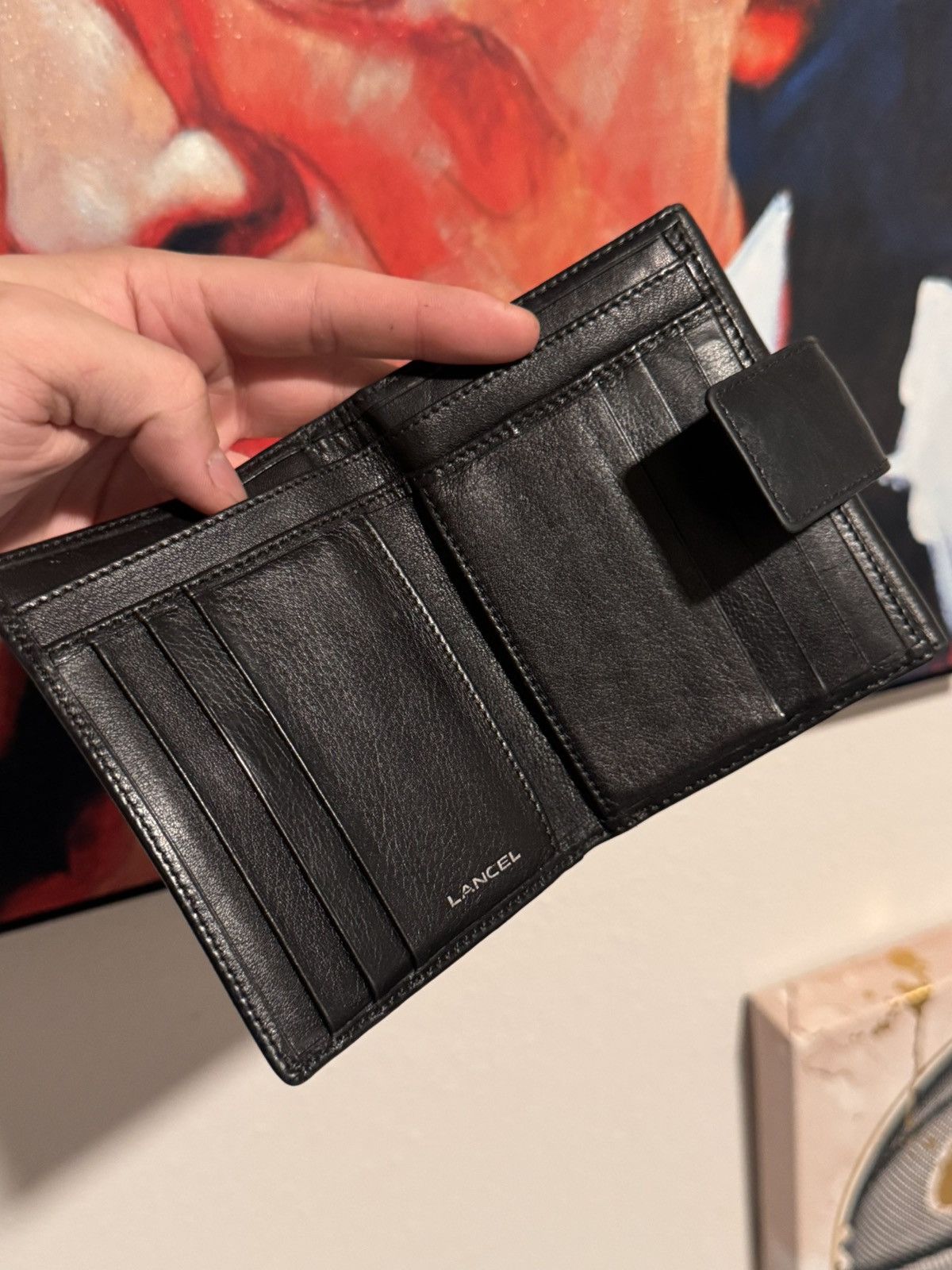 Lancel Lancel Black Leather Wallet Size ONE SIZE - 4 Thumbnail