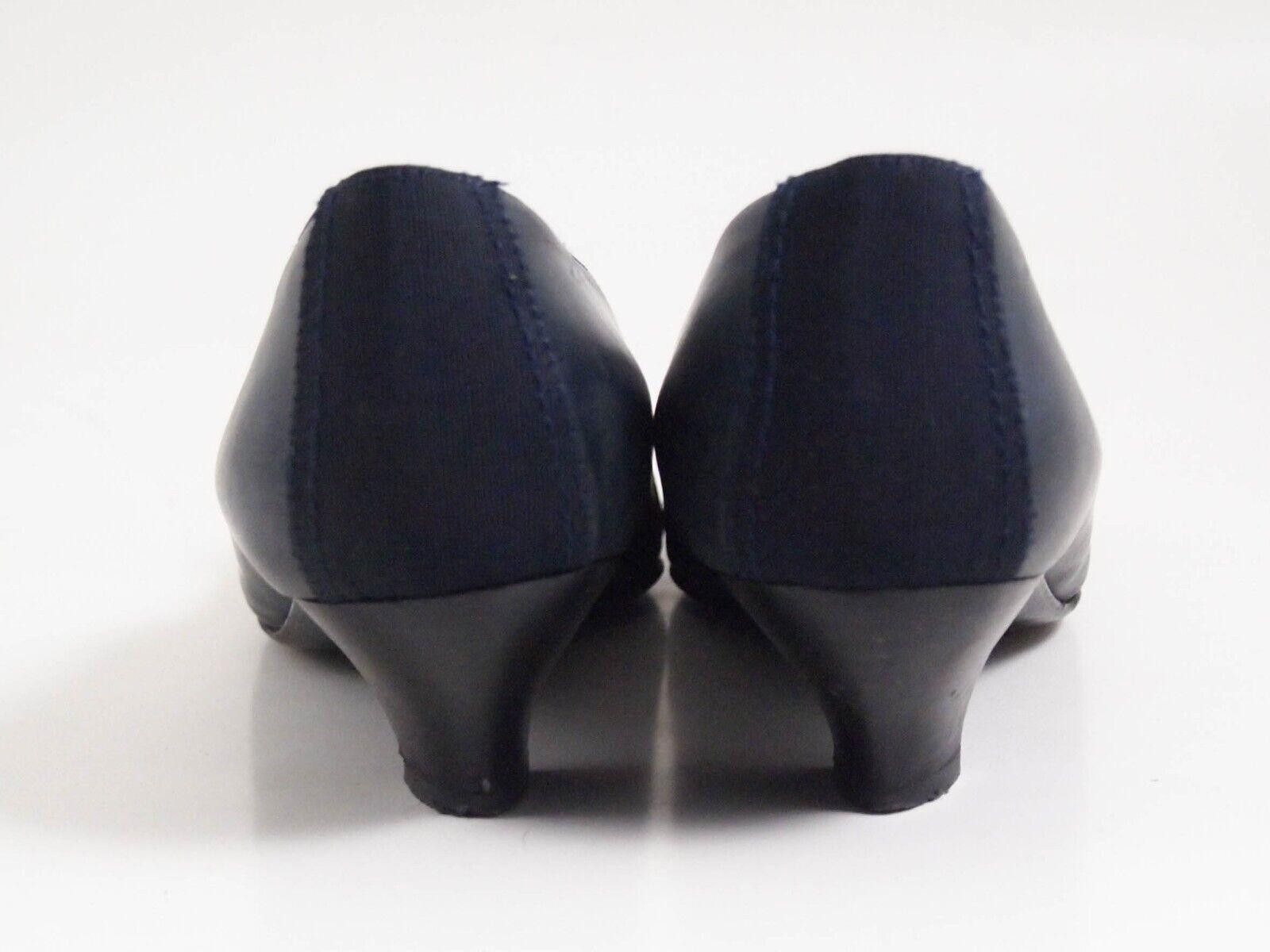 Sergio Rossi Sergio Rossi Mid Heel Pumps Blue Leather Fabric US 9 EU 39 Size US 9 / IT 39 - 6 Thumbnail