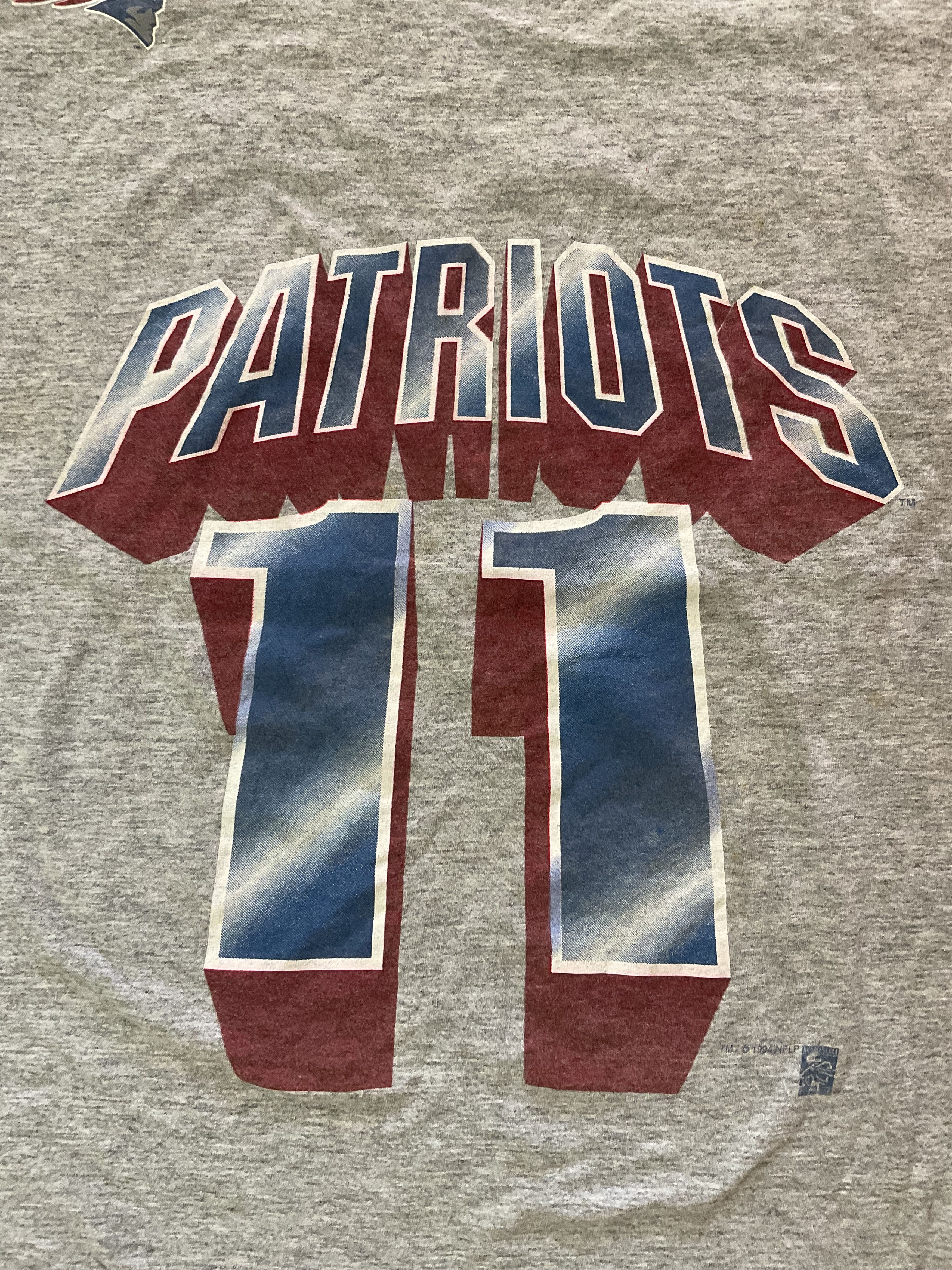 NFL Vintage 1994 NFL New England Patriots Drew Bledsoe T-Shirt Size US XL / EU 56 / 4 - 3 Thumbnail