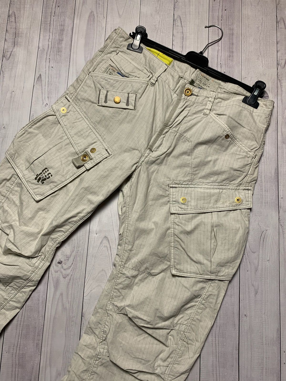 G-Star × Vintage Cargo vintage G Star Raw pants multi pocket size 34 banana Size US 34 / EU 50 - 2 Thumbnail